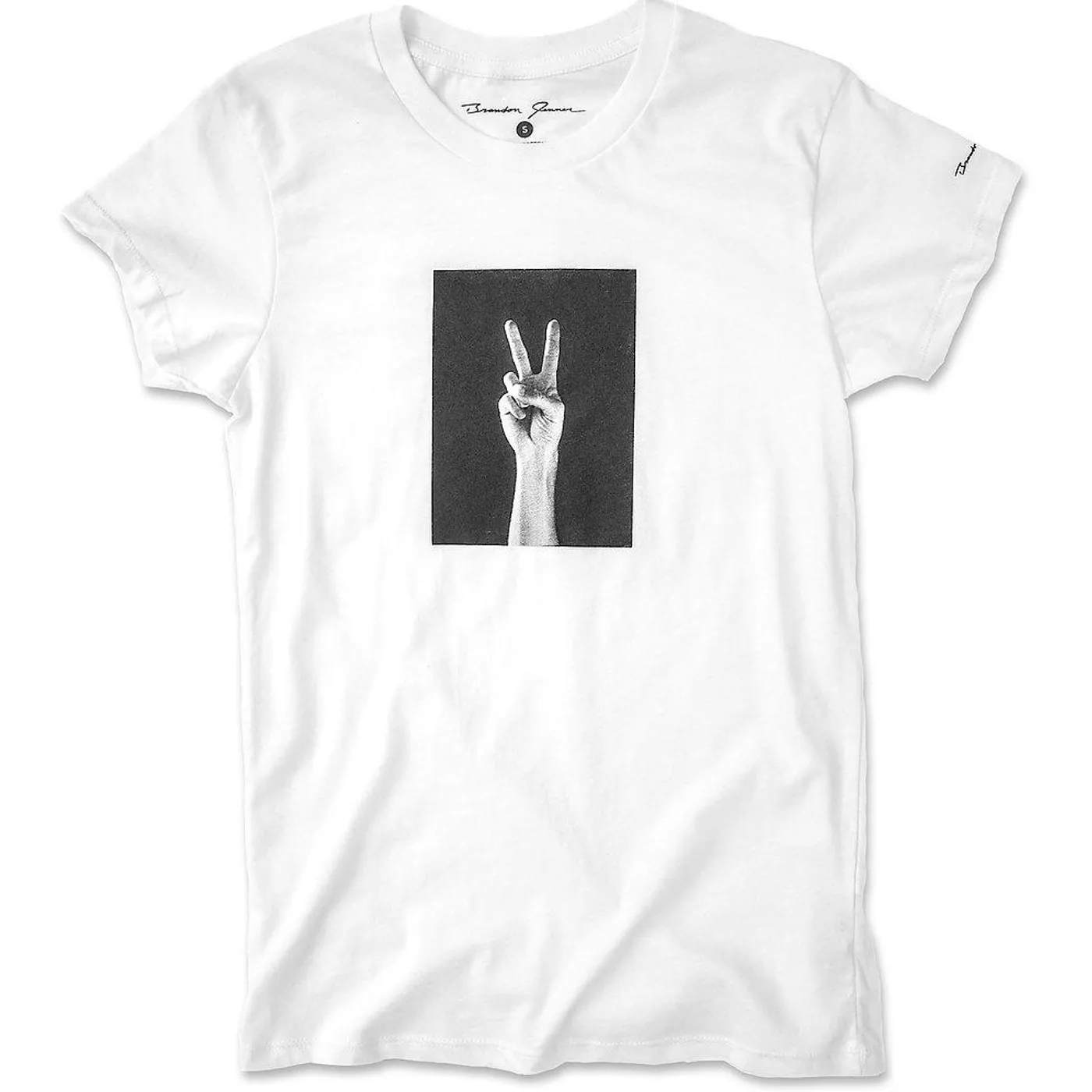 Brandon Jenner - Women's Peace Hand Tee (White)