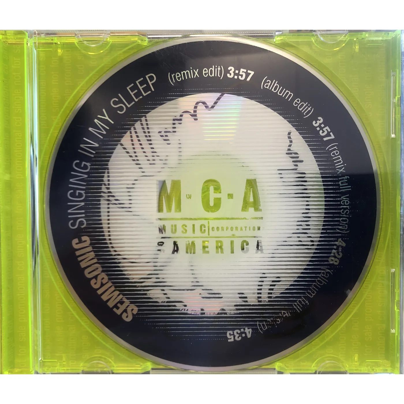 Semisonic “Singing In My Sleep” Single MCA Version Signed — 4 Tracks, only 8 copies left in stock!