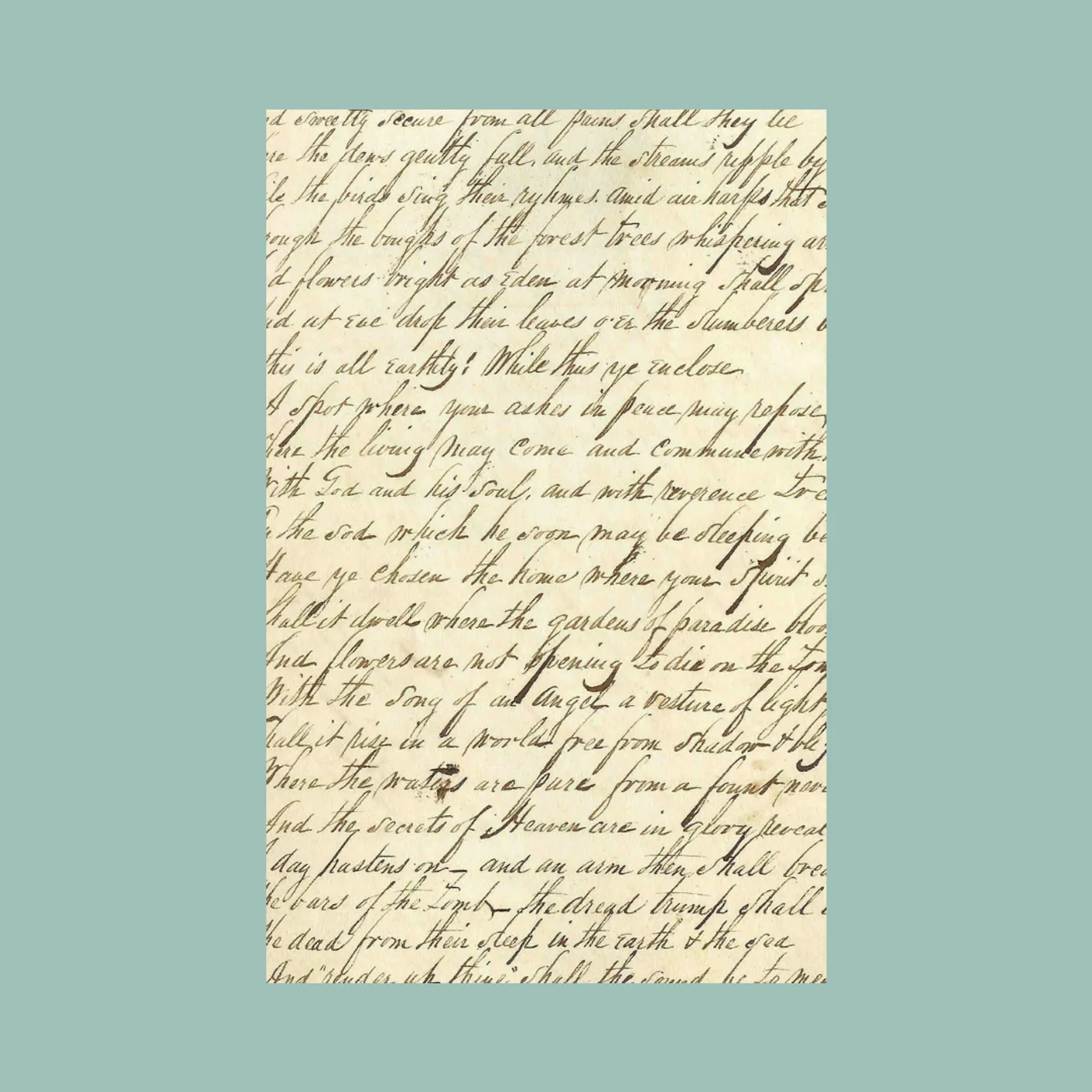 Emerson Hart - Handwritten Lyrics - Tonic or EH Catalog