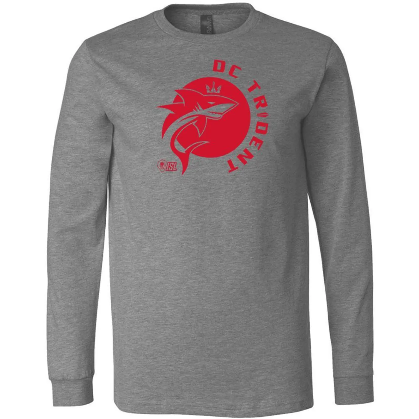 DC Trident - Heather Grey Long Sleeve Jersey Tee