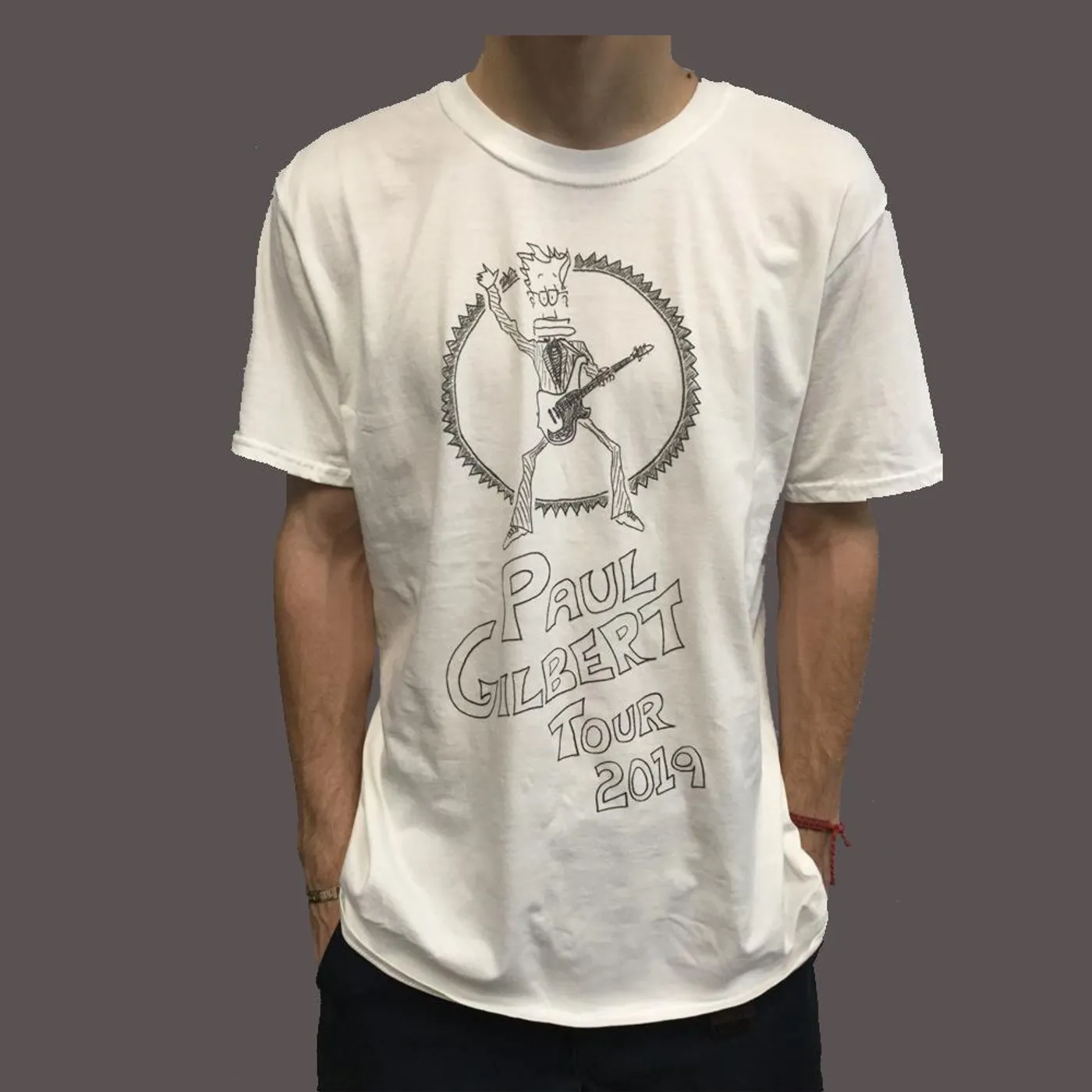 Paul Gilbert - White Drawing Tee