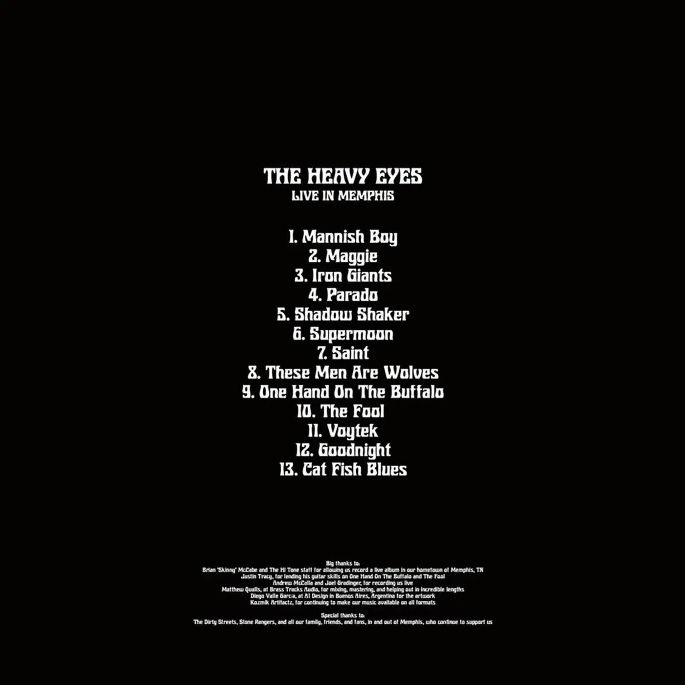 The Heavy Eyes - Live in Memphis Vinyl