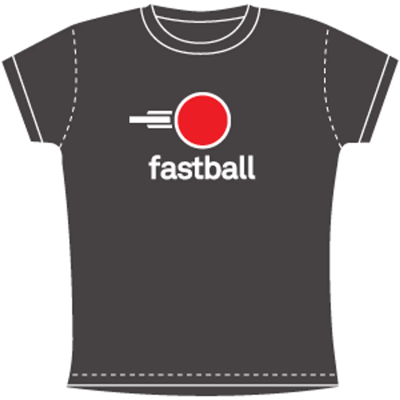 Fastball - Ladies Logo Tee (Grey/Red)