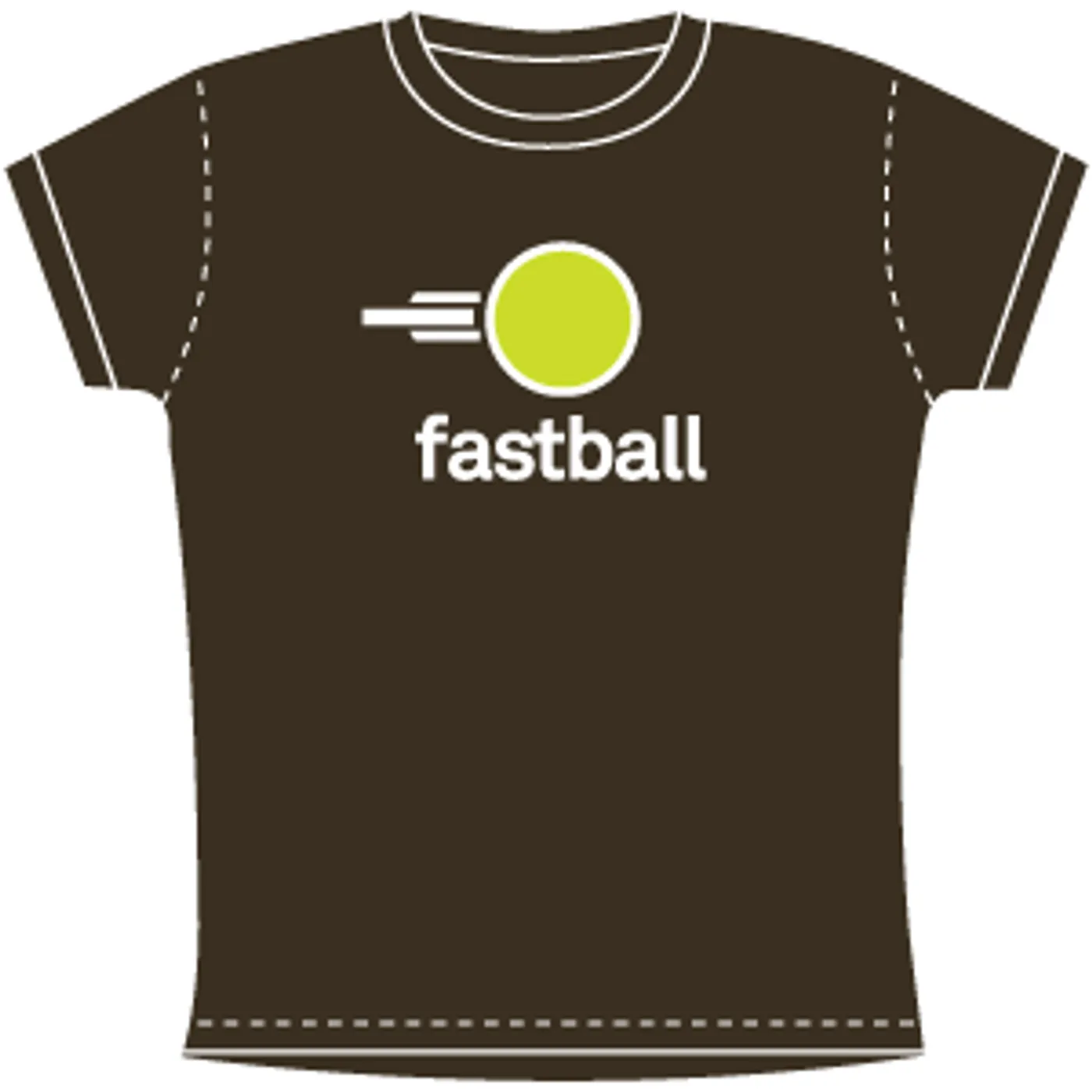 Fastball - Ladies Fastball Logo Tee (Brown/Green)