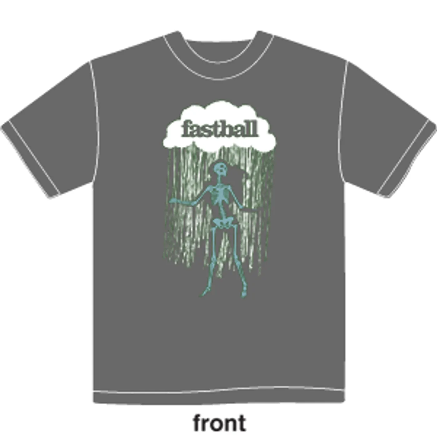 Fastball - Mens Dancing Skeleton Tee (Grey)