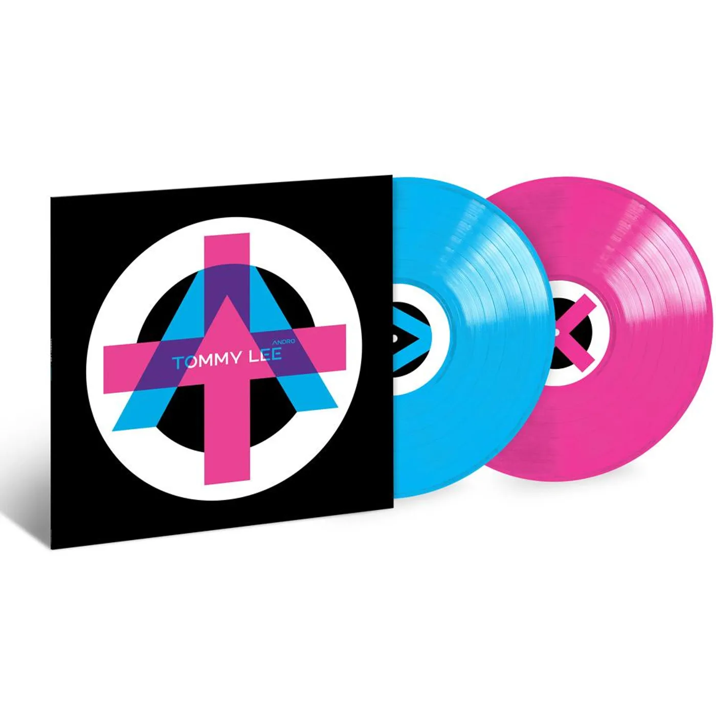 Tommy Lee - Autographed ANDRO Pink & Blue Split Color Vinyl