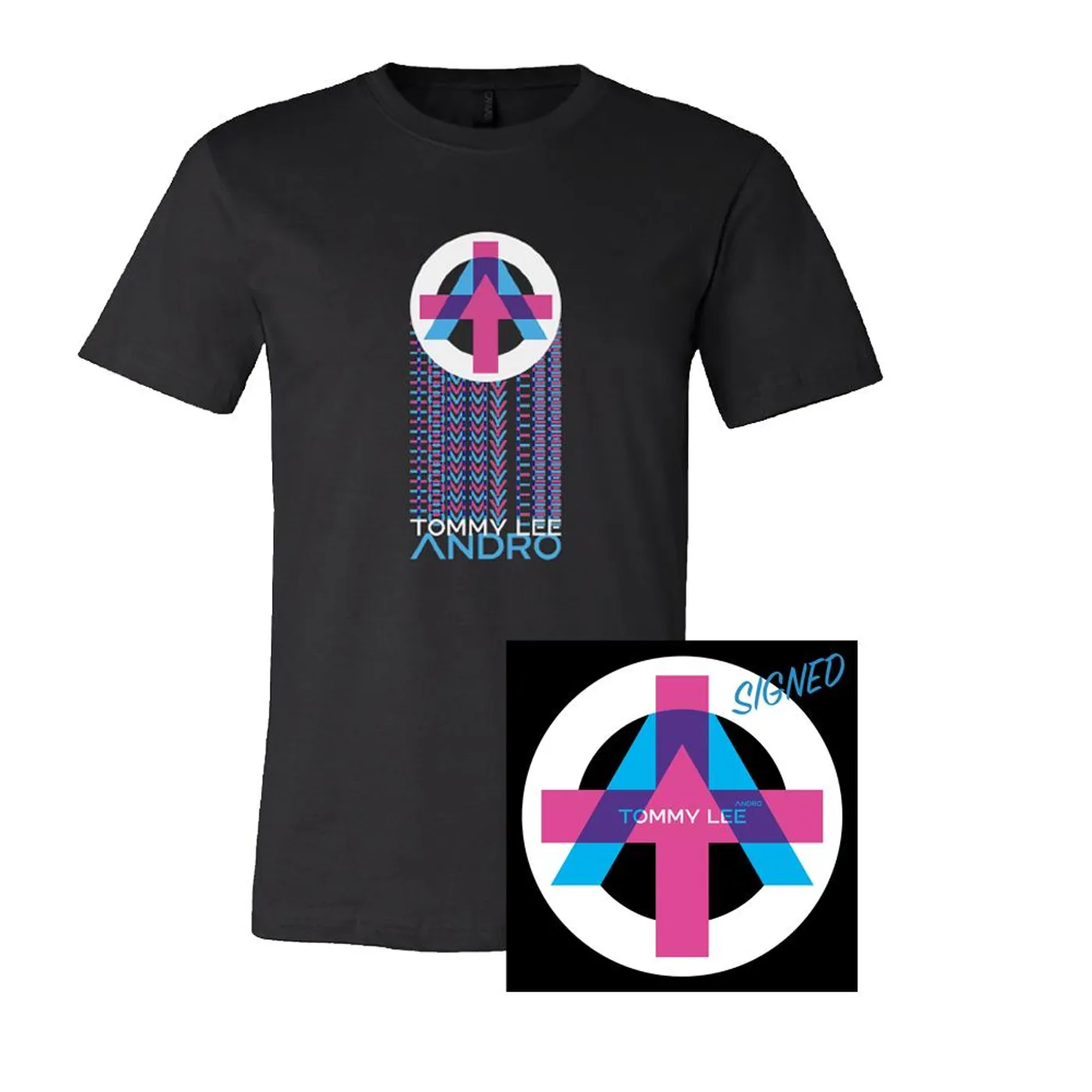 Tommy Lee - Andro Autographed CD and Tee Bundle