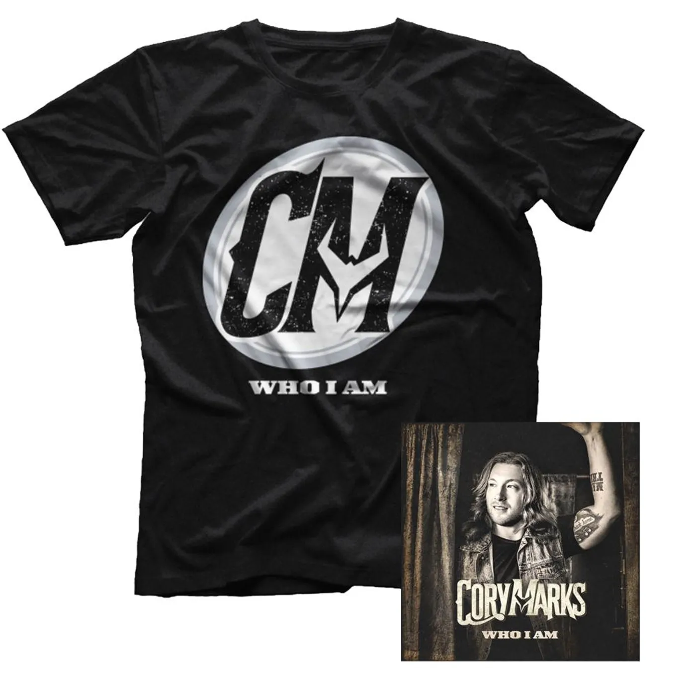 Cory Marks - Who I Am Tee + Vinyl Bundle