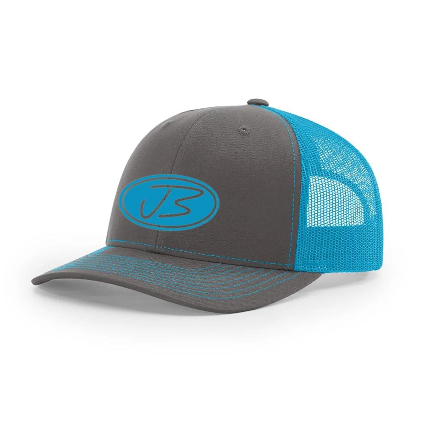 Jody Booth - 3D Logo Cap (Charcoal & Neon Blue)