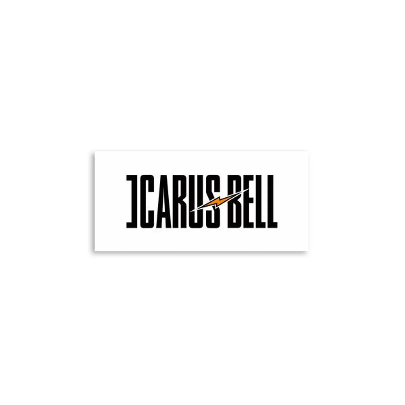 Icarus Bell - White Logo Sticker