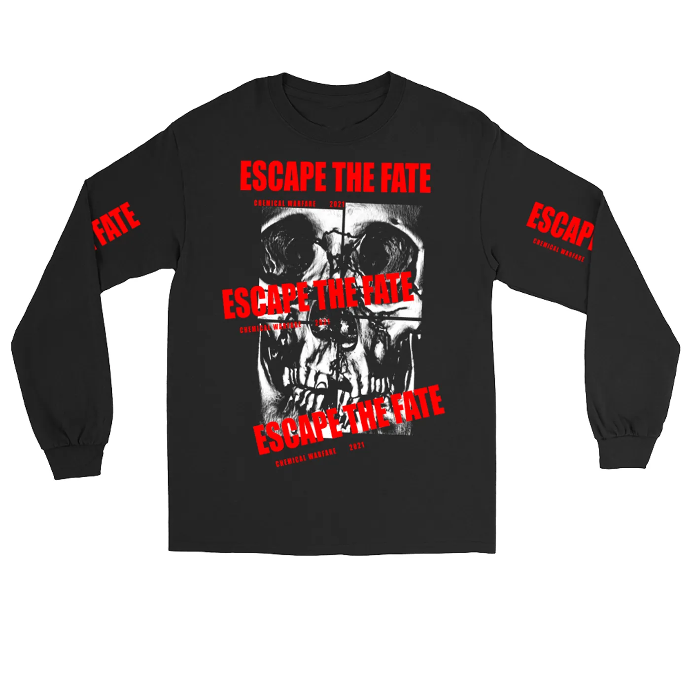 Escape The Fate - Chemical Warfare Long Sleeve Skull Tee