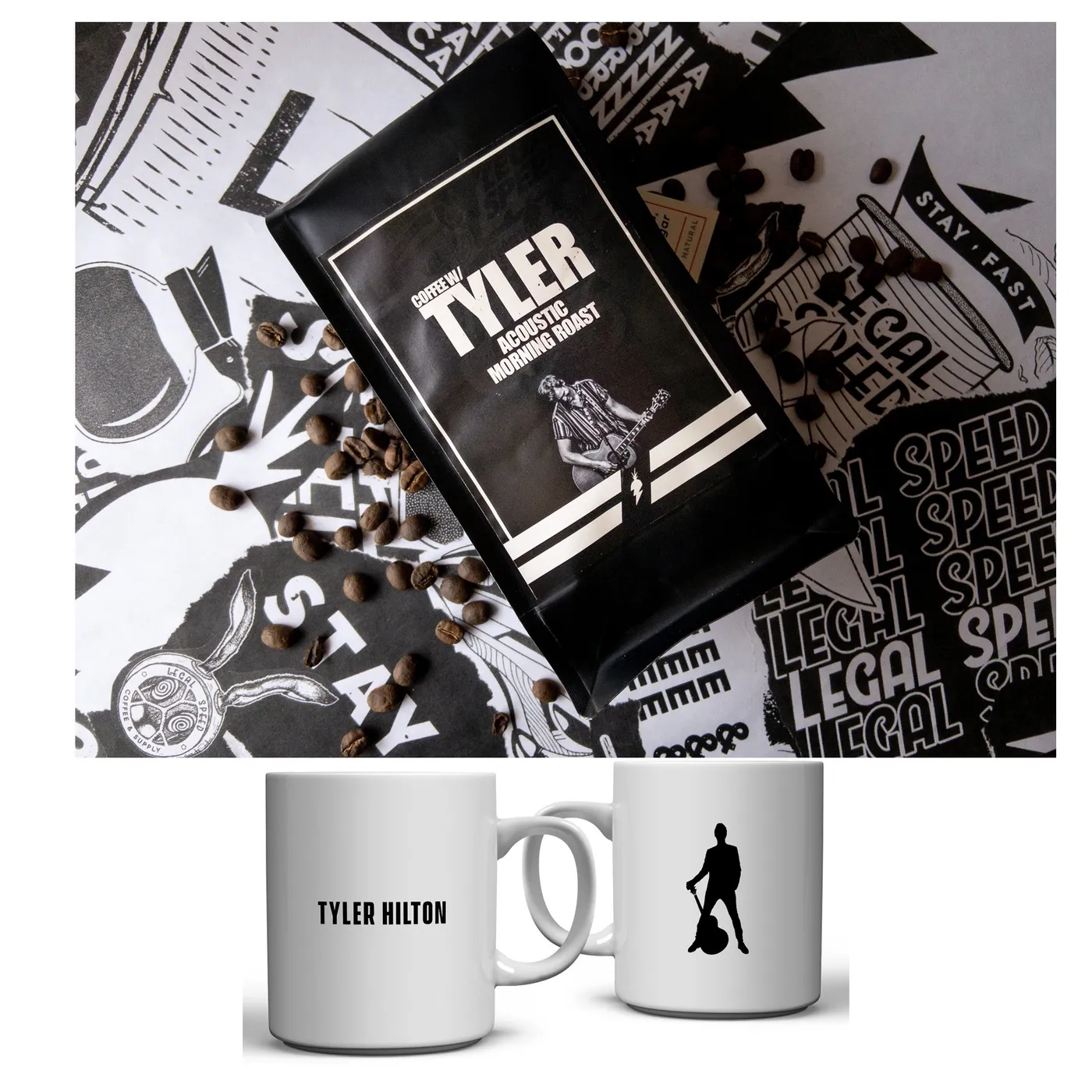 Tyler Hilton - Acoustic Morning Roast Coffee + Mug Bundle