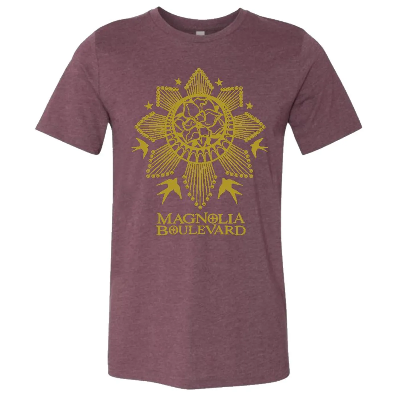 Magnolia Boulevard - Burgundy/Gold Tee