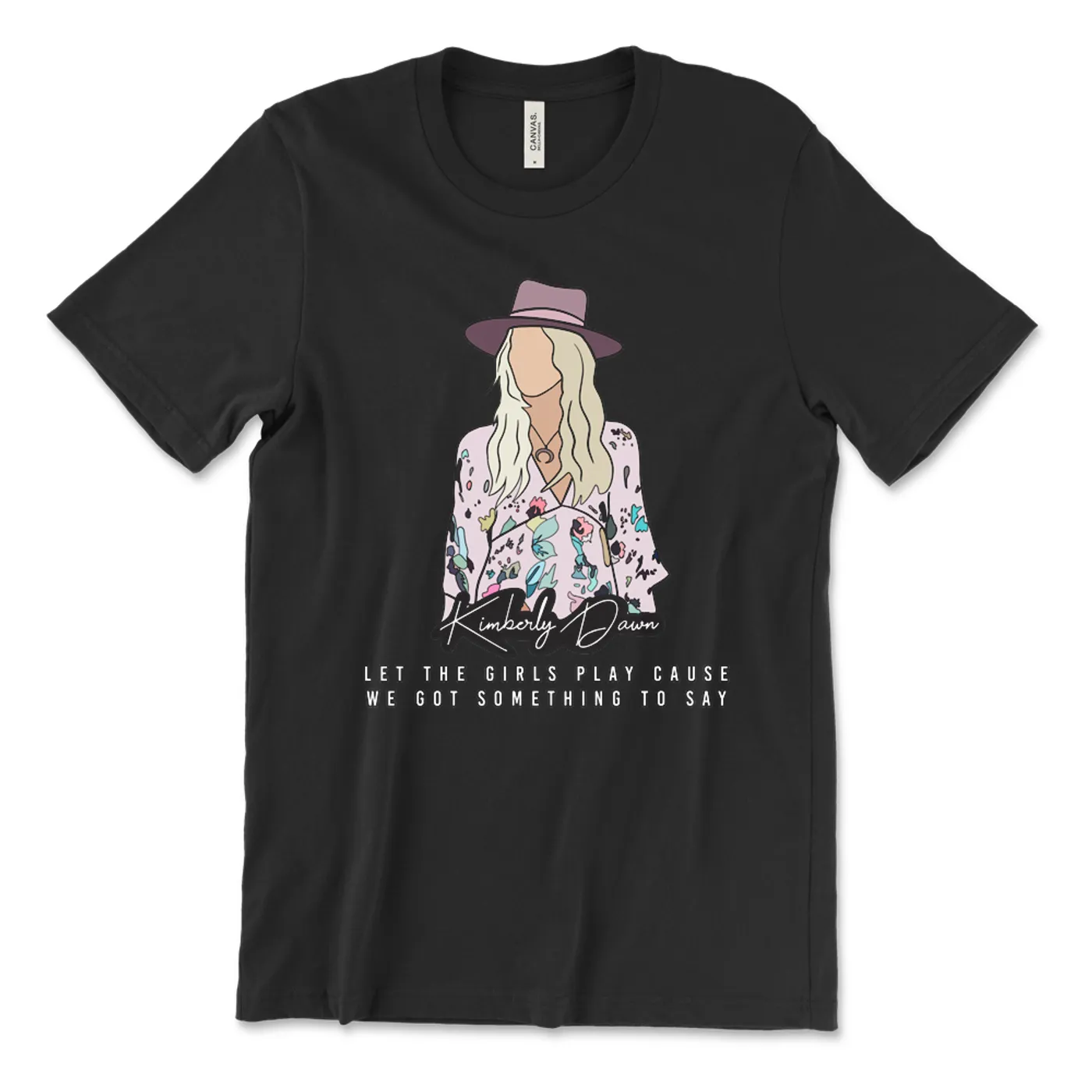 Kimberly Dawn - Let The Girls Play Tee - Black