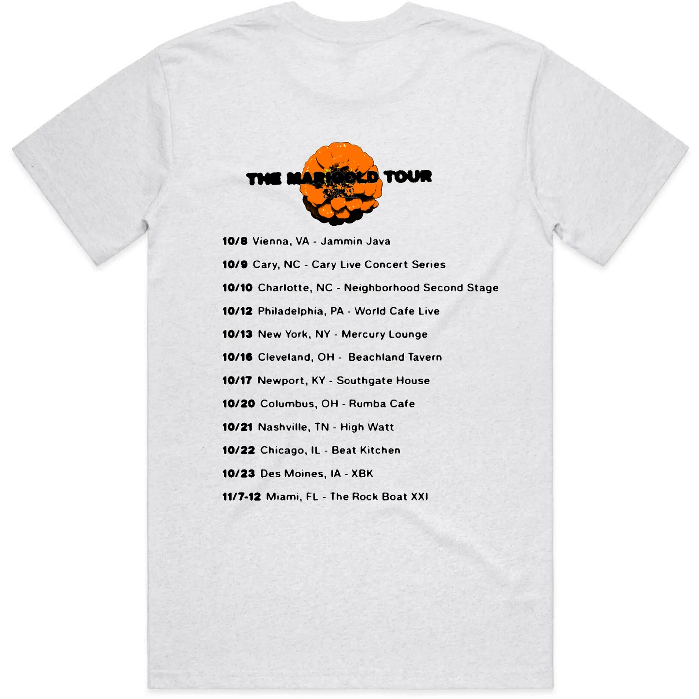 Yam Haus - Marigold Tour White Band Tee