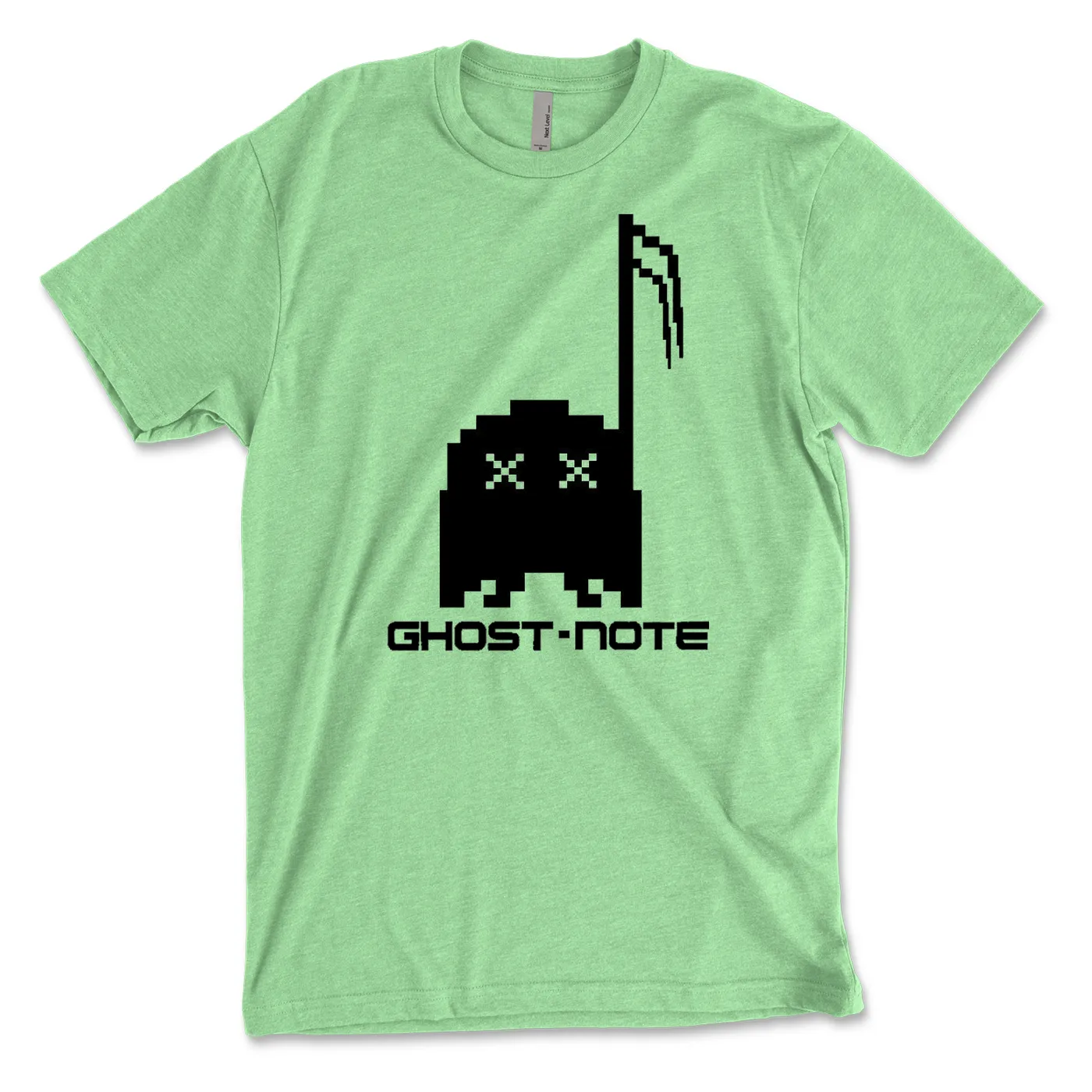 Ghost-Note - Black Original Logo on Neon Unisex Tee