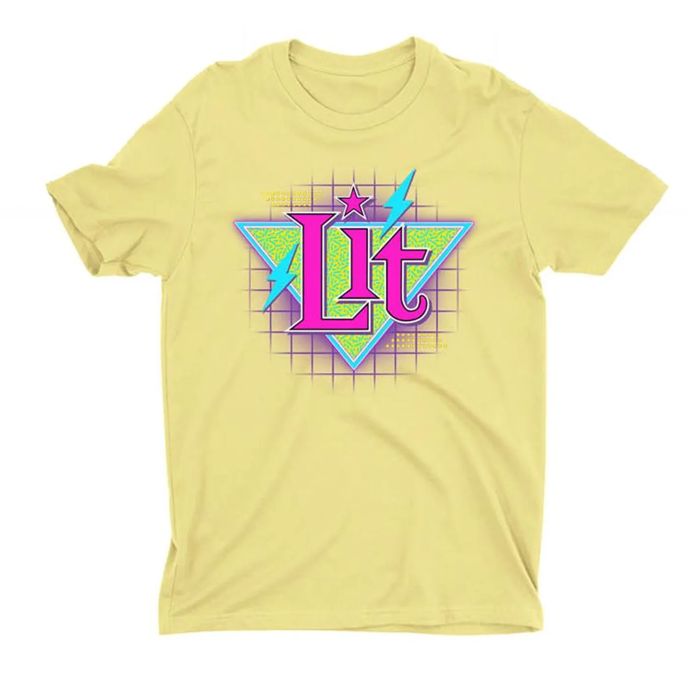 Lit - Yellow Neon Logo Tee