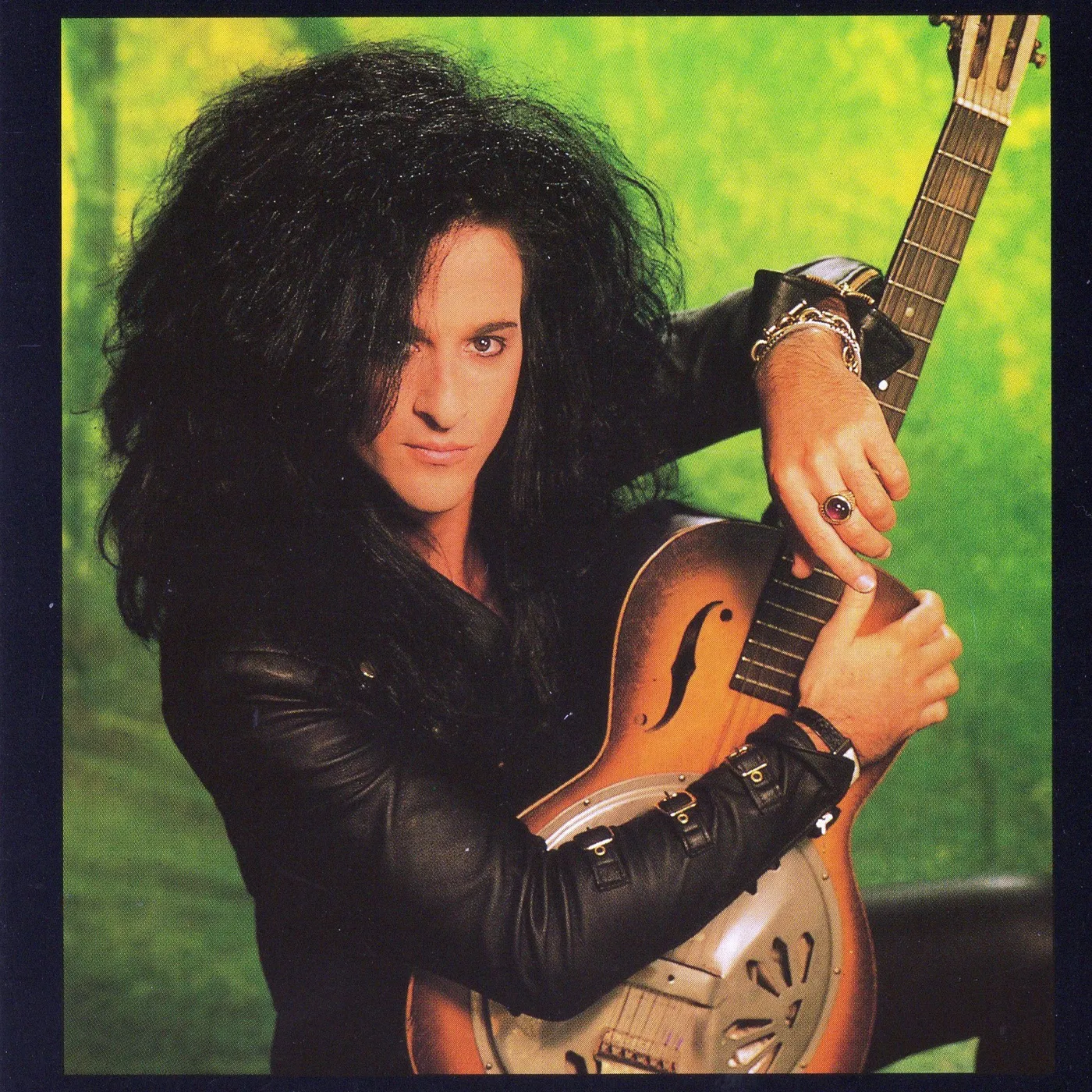 Steve Stevens - Autographed Green Background 5x7 Photo