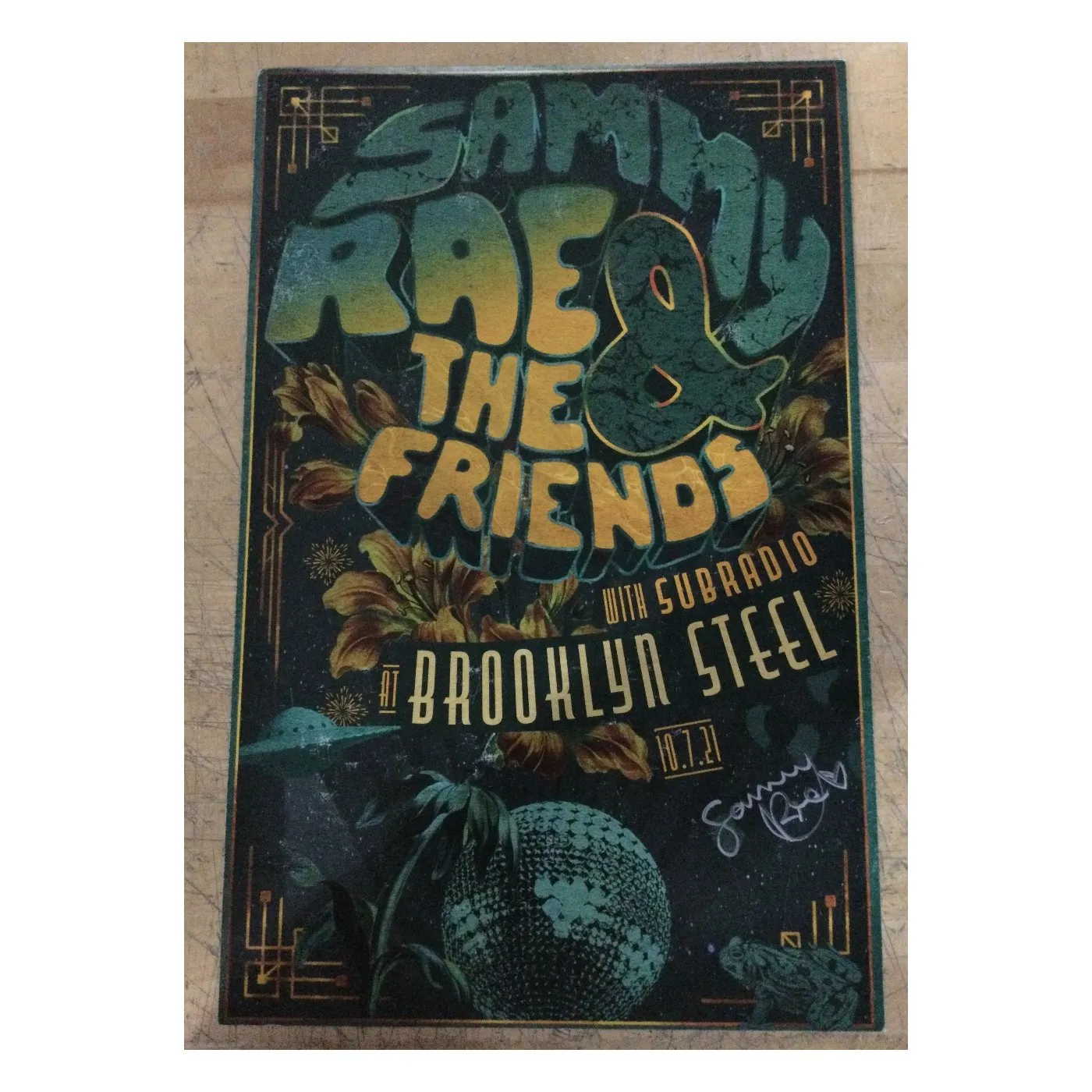 Sammy Rae - Brooklyn Steel Autographed Poster 10.7.21
