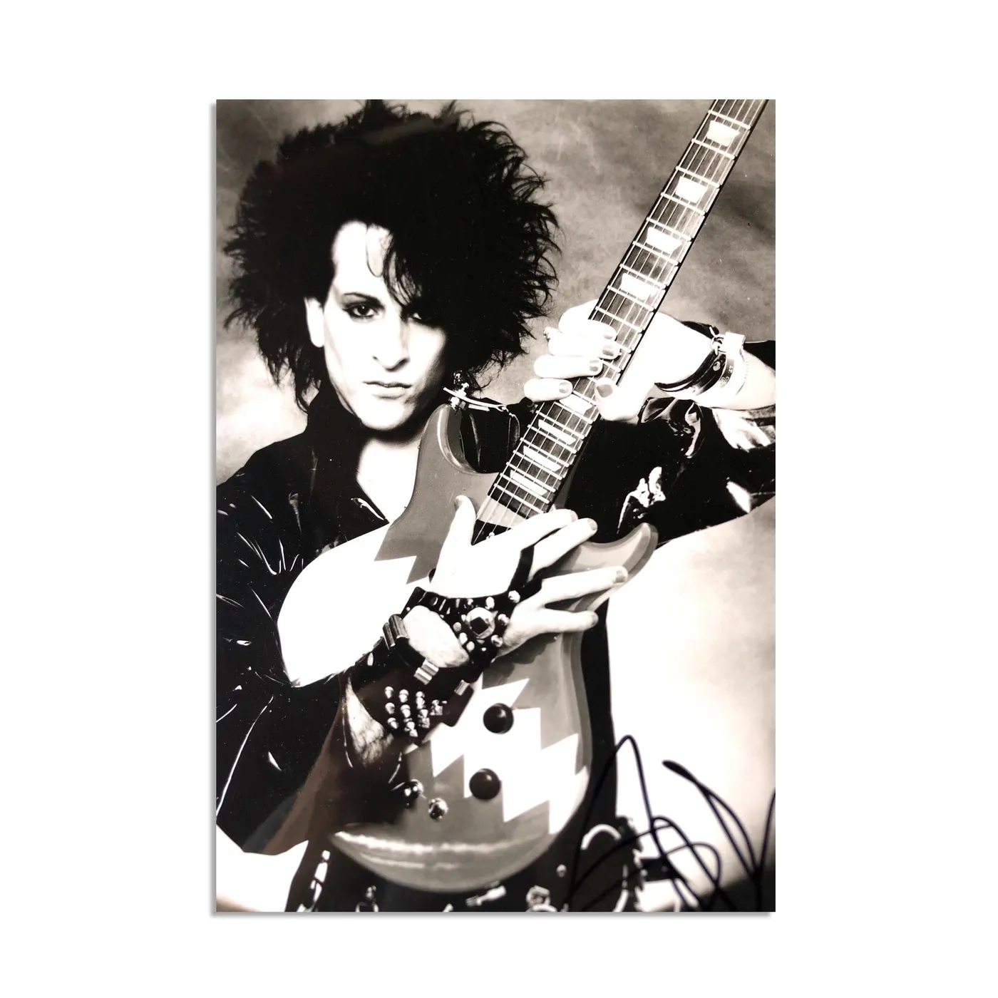 Steve Stevens - Vintage Leather Jacket Guitar Photo