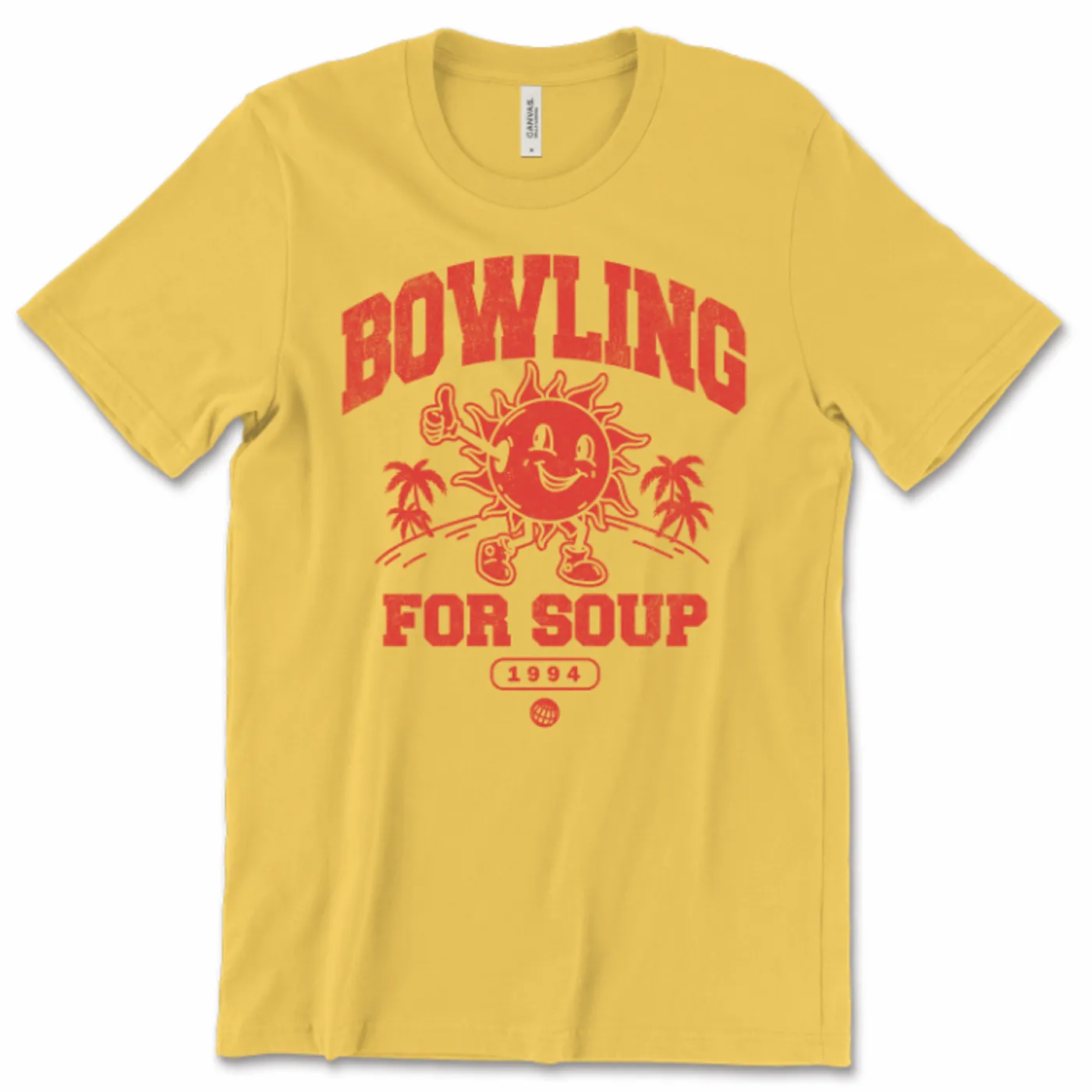 Bowling For Soup Neon Sun Tee - Yellow