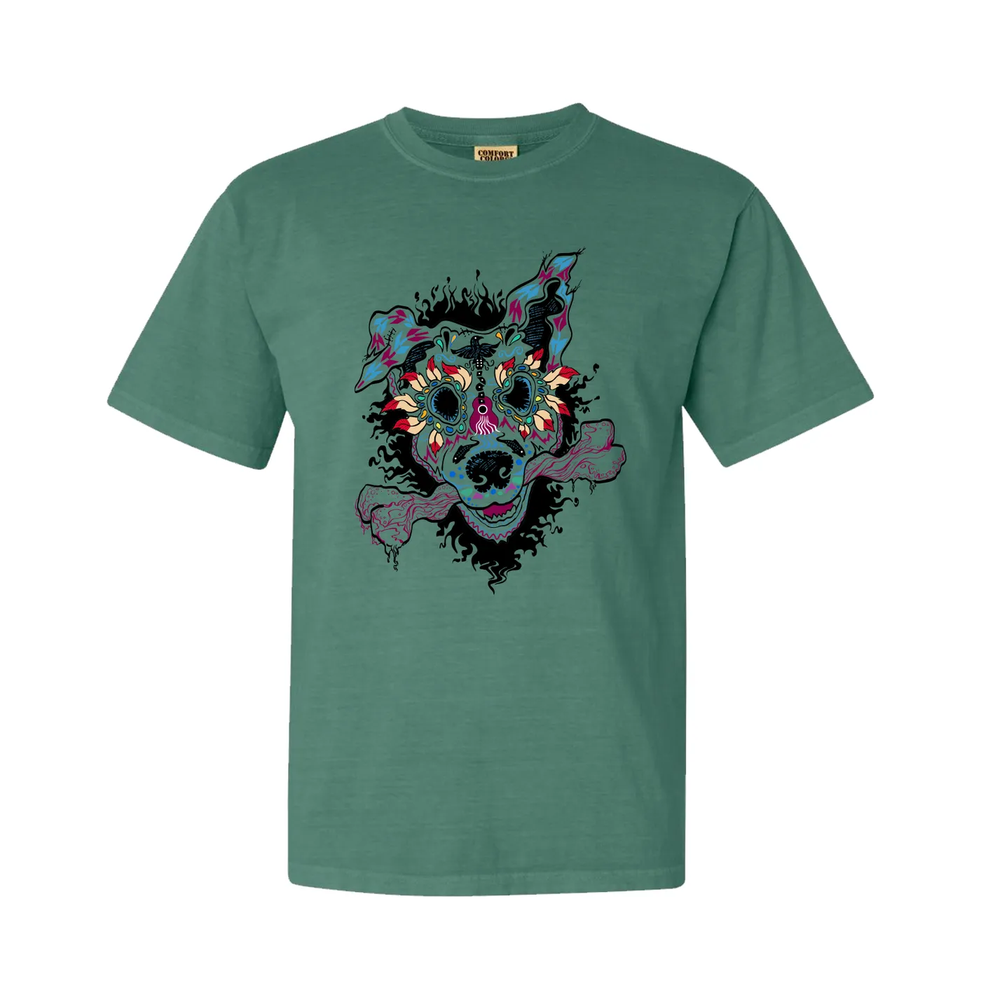 Cary Morin - Ghost Dog Light Green Tee