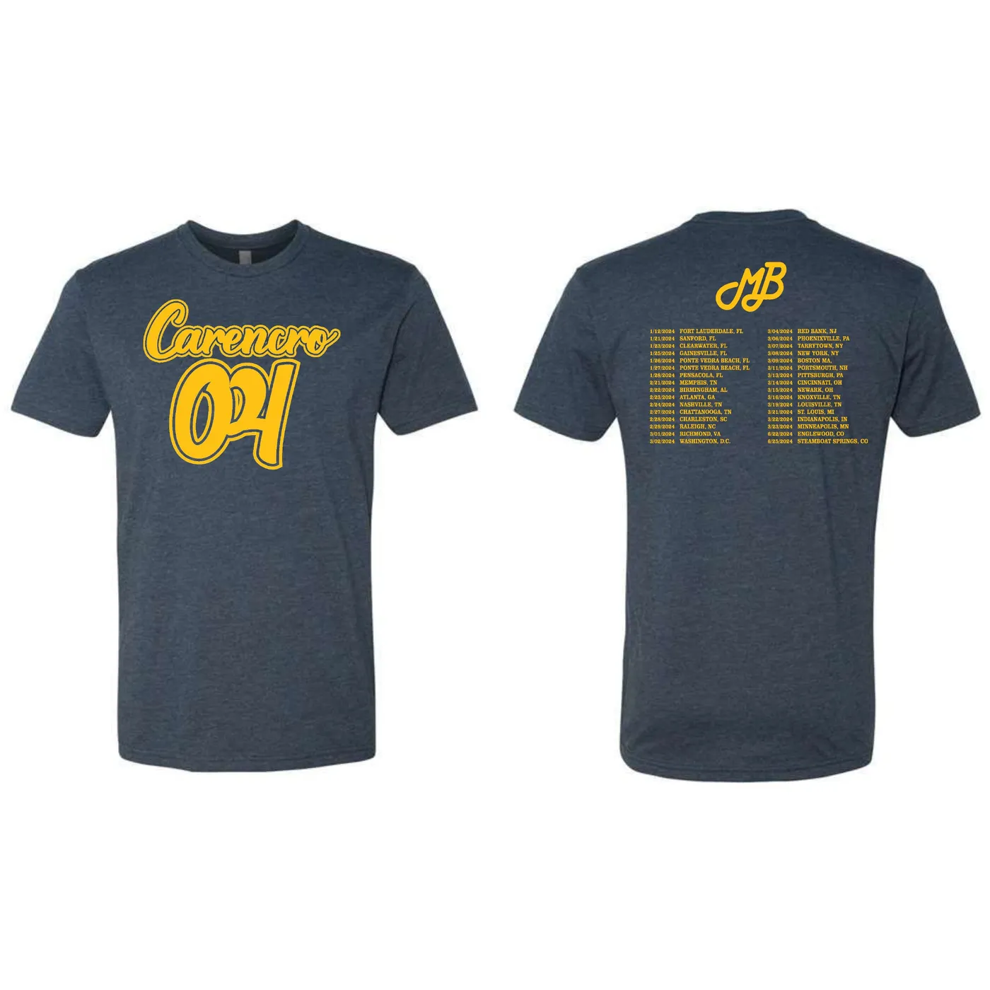 Marc Broussard - Carencro 2023 Tour Tee (Dates Through March 2024)