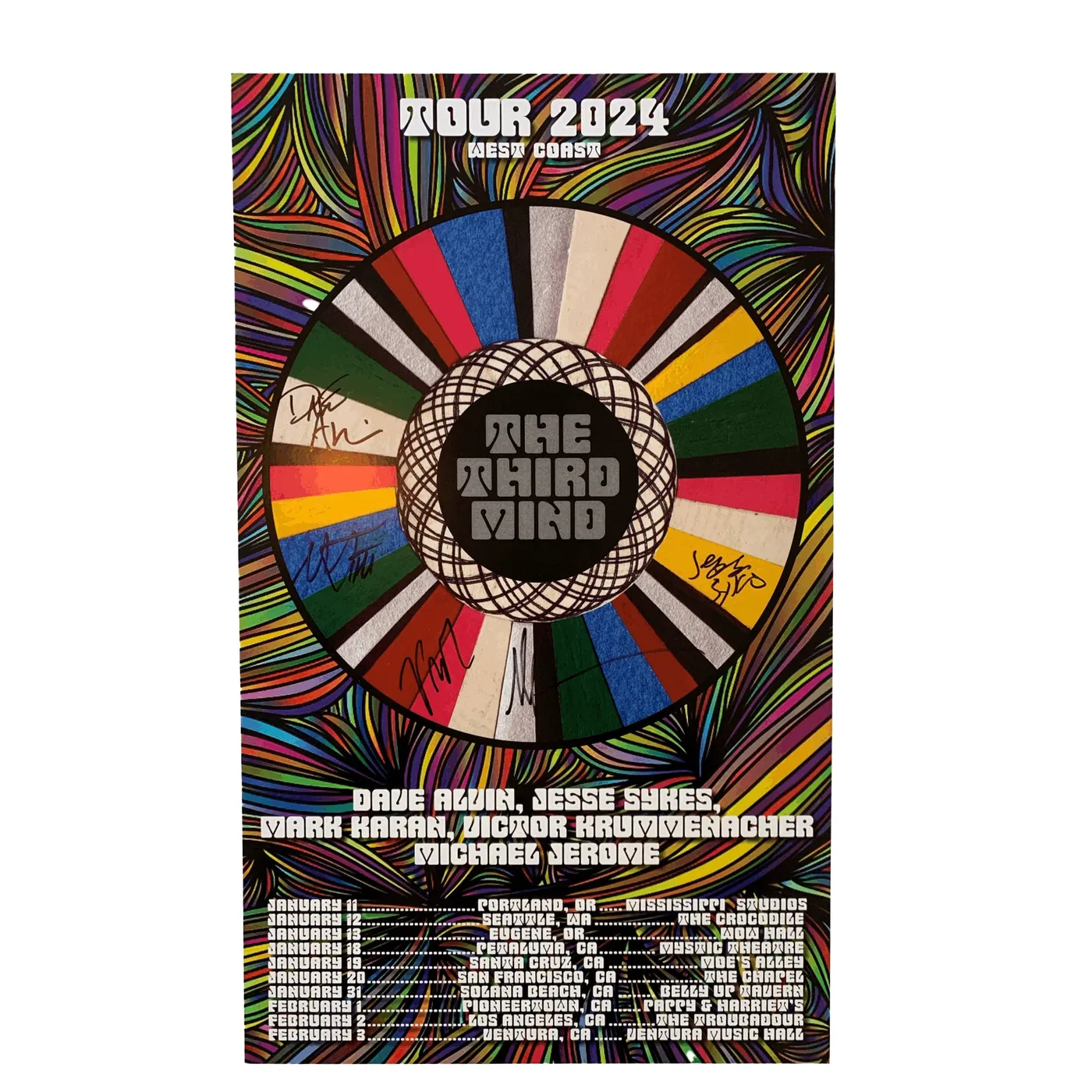 The Third Mind - Autographed West Coast Tour 2024 Poster
