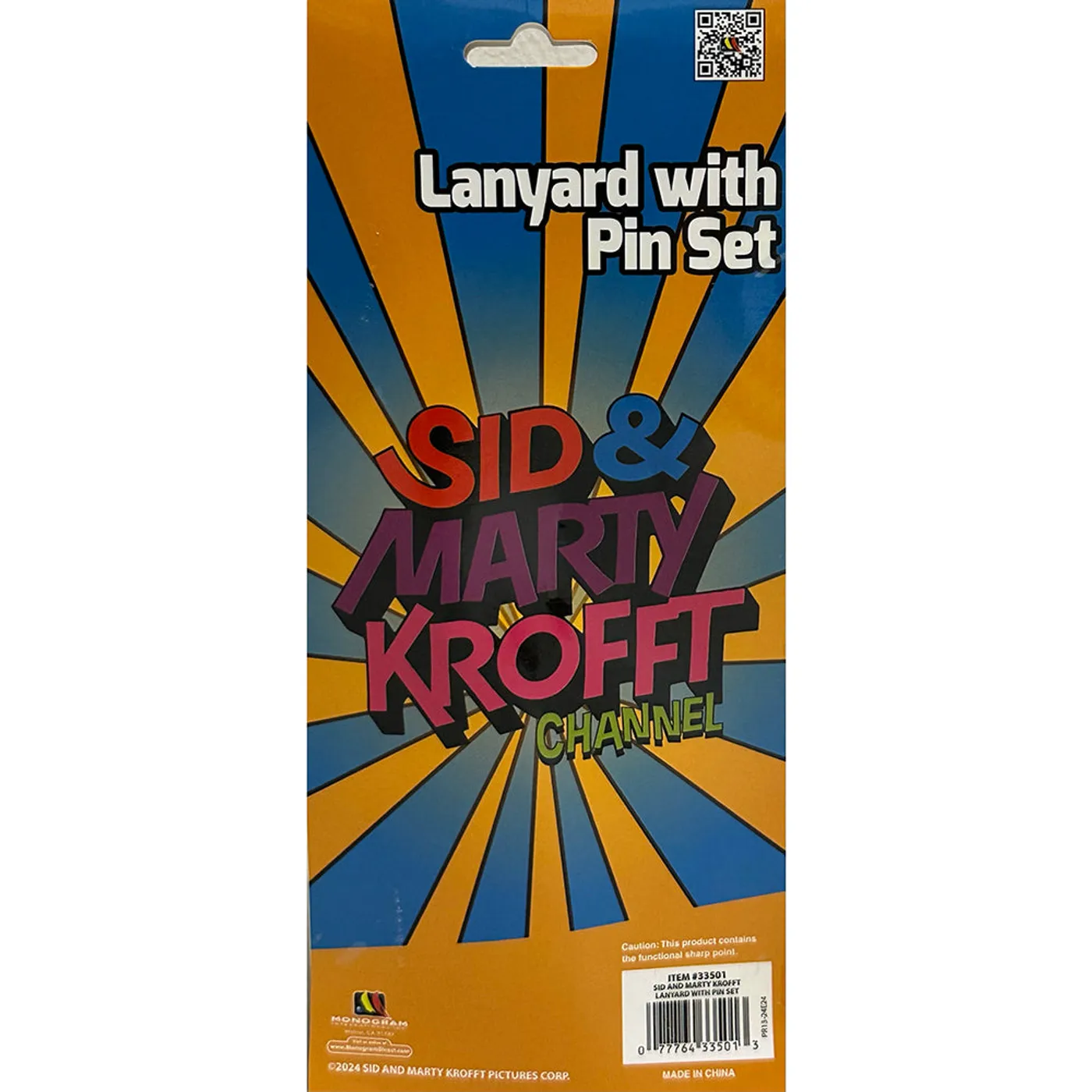 Sid & Marty Krofft Channel - Lanyard with pin set by Monogram Inc.