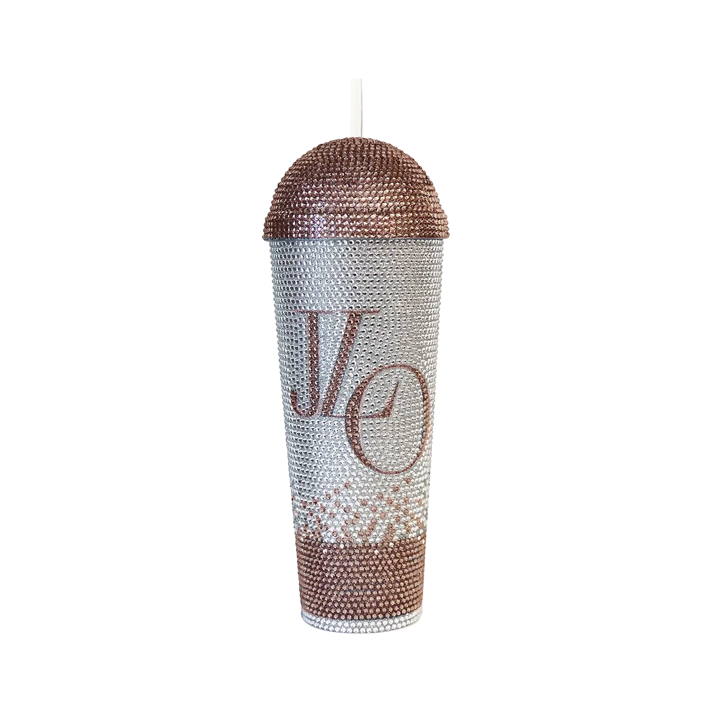 Jennifer Lopez JLO Rose Gold Rhinestone Tumbler