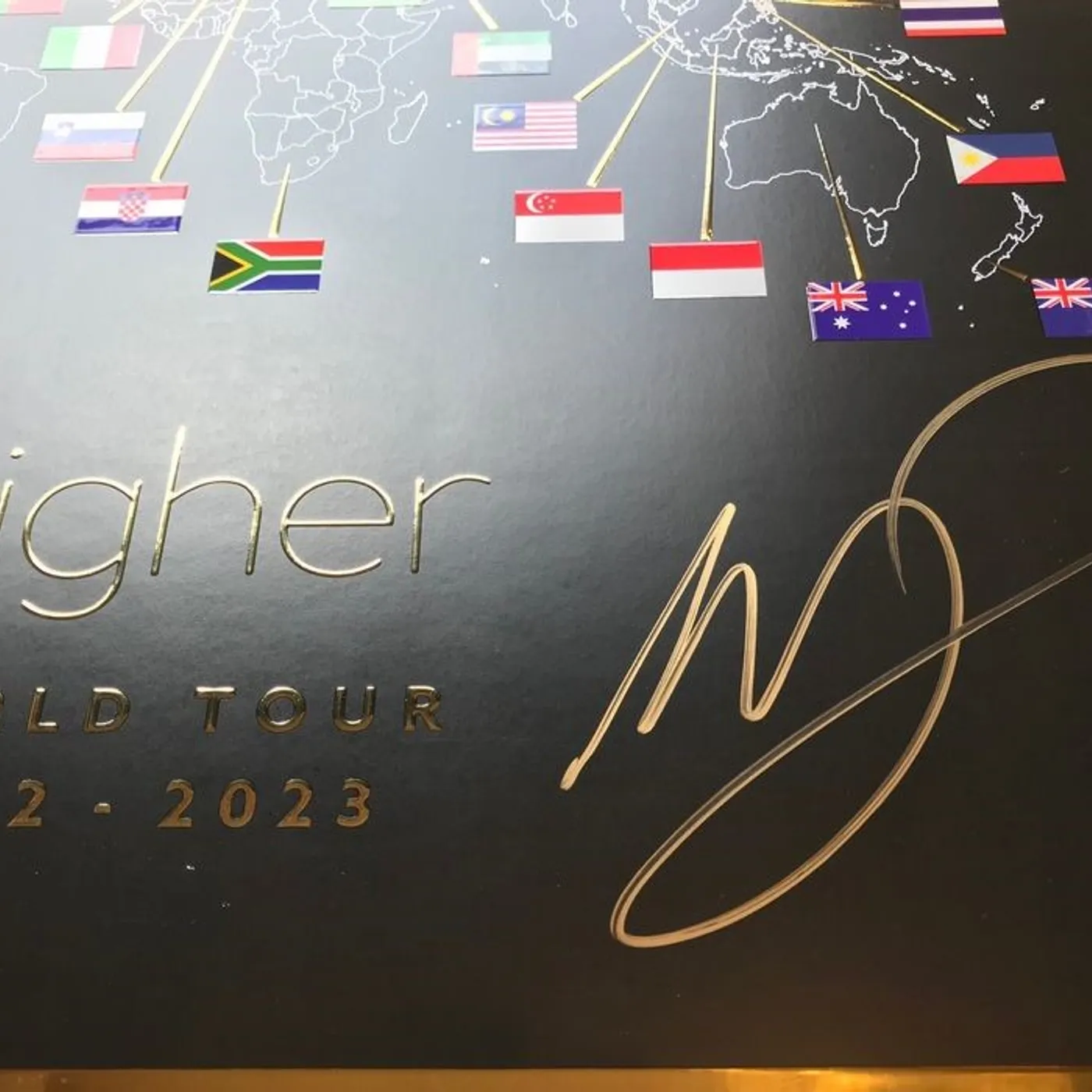 Michael Bublé Higher World Tour Commemorative Poster