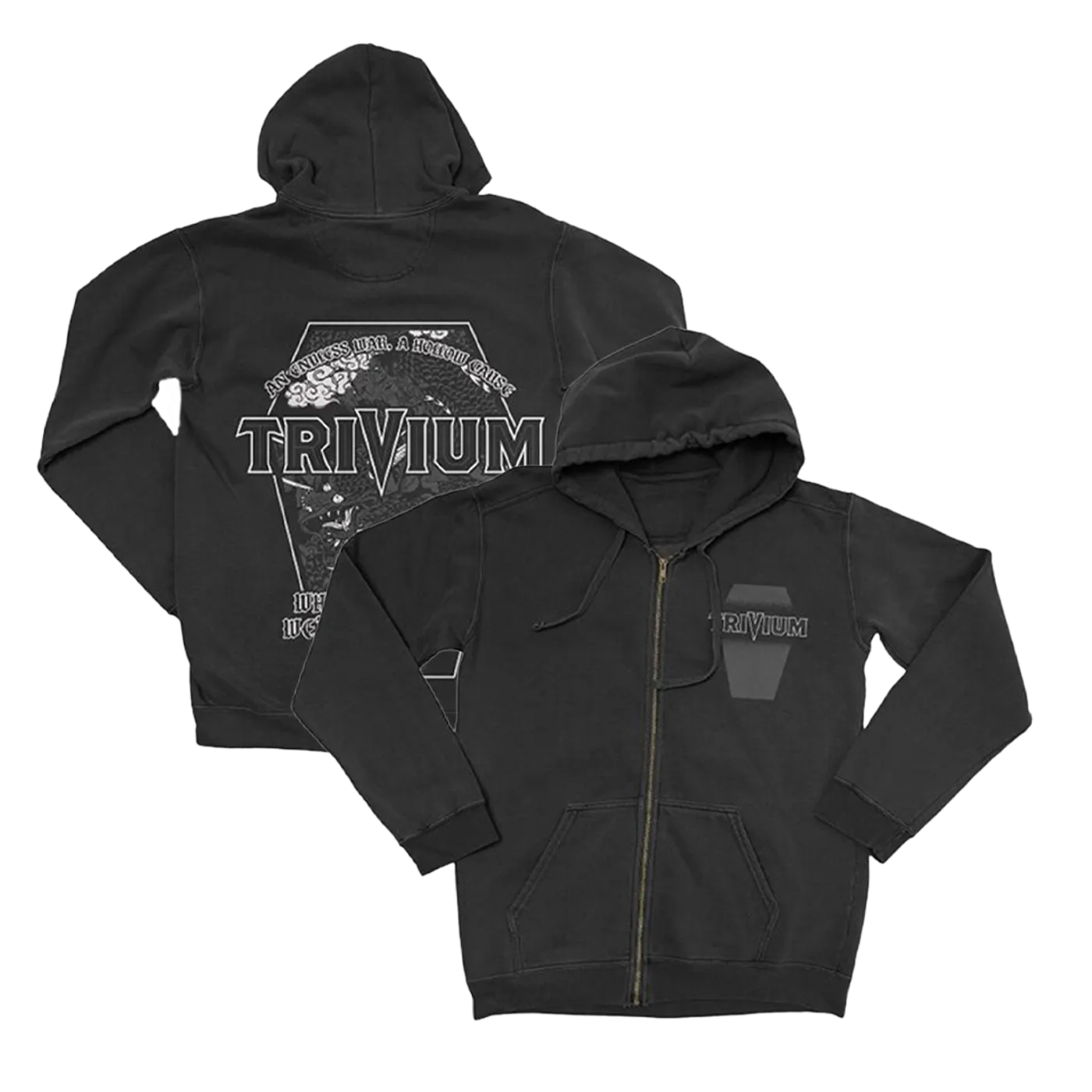 Trivium No Gods Zip Up Hoodie