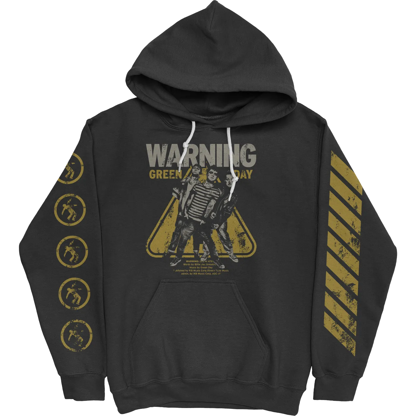 Green Day Warning Sign Hoodie