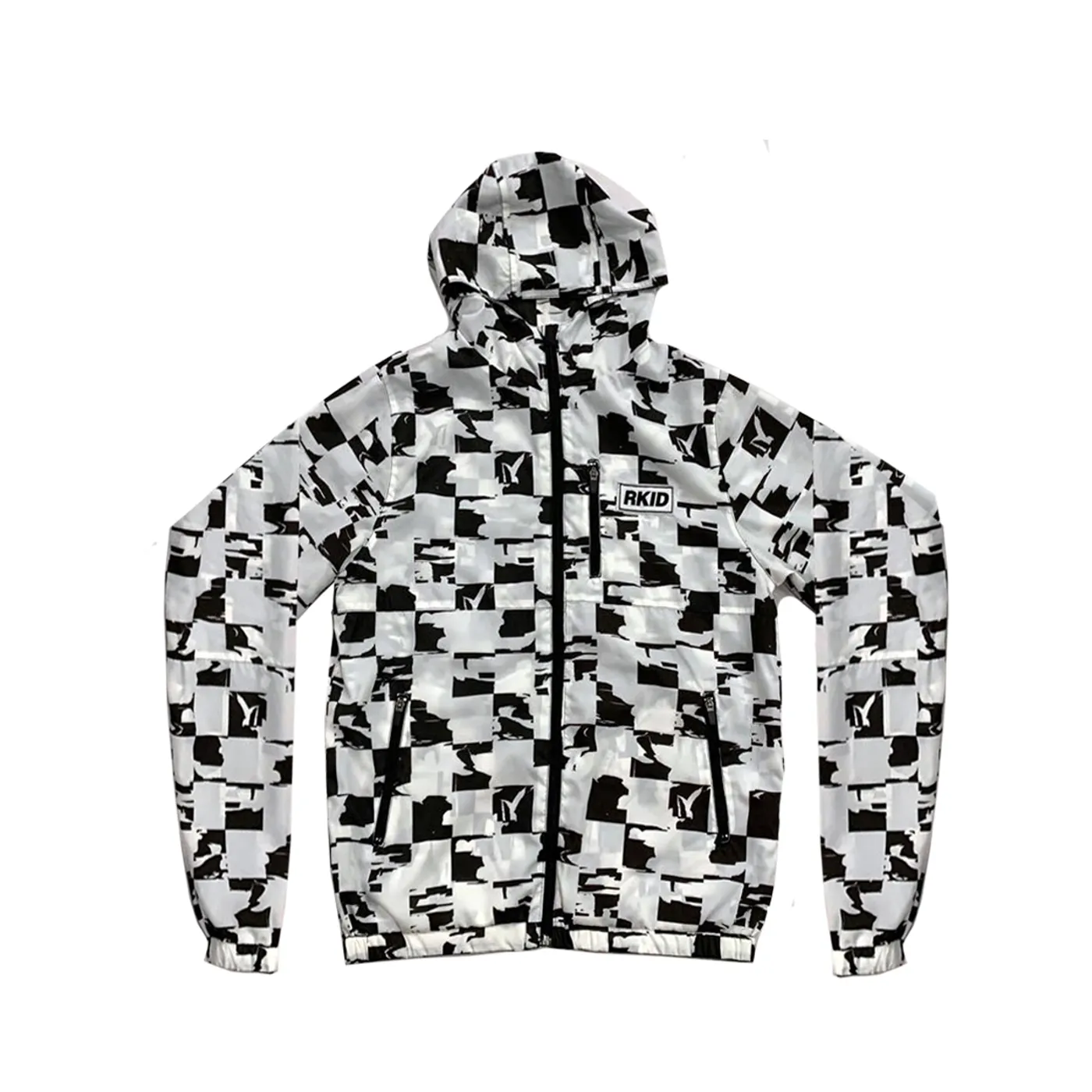 Liam Gallagher RKID Check Reversible Windbreaker Black/White