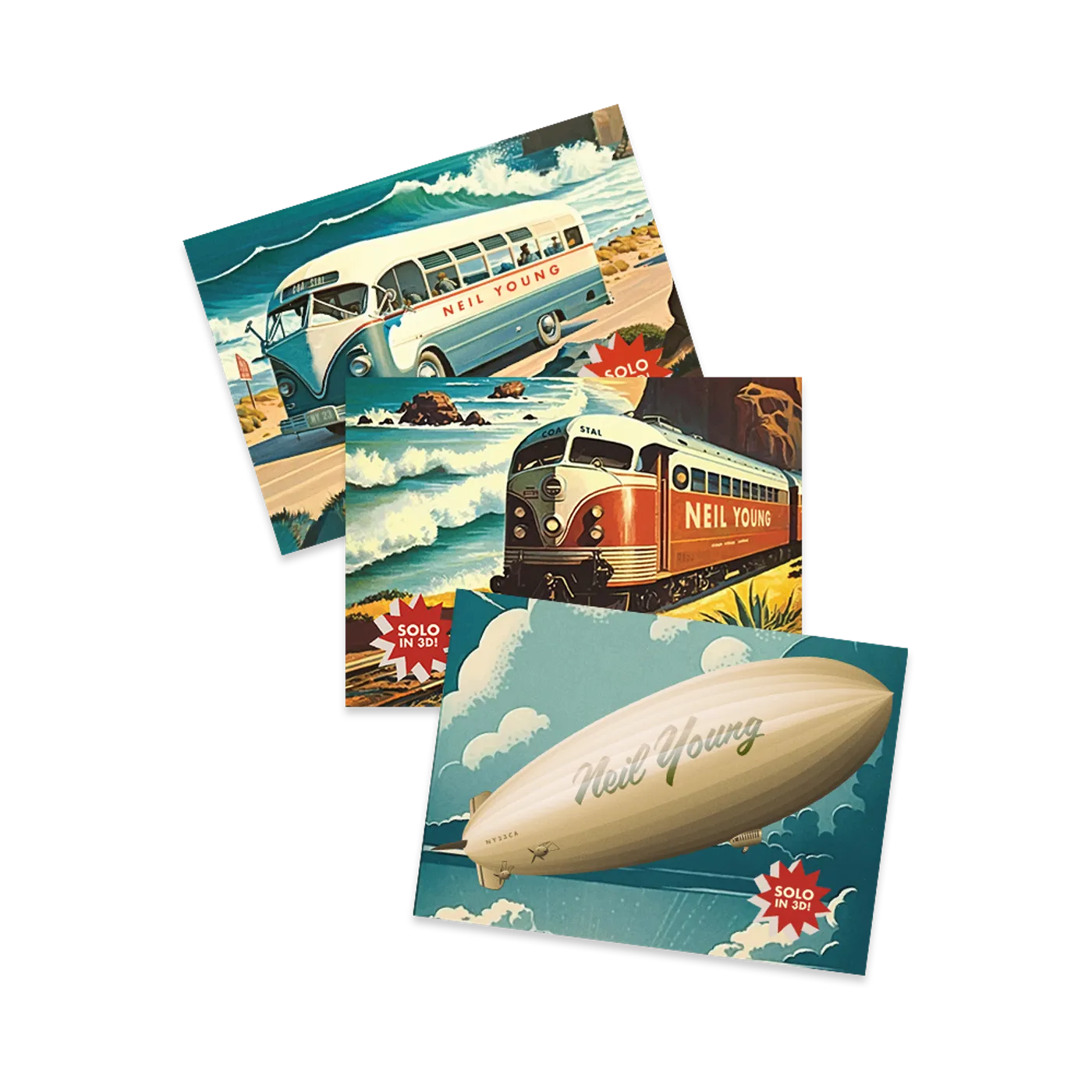 Neil Young Coastal Postcard Set