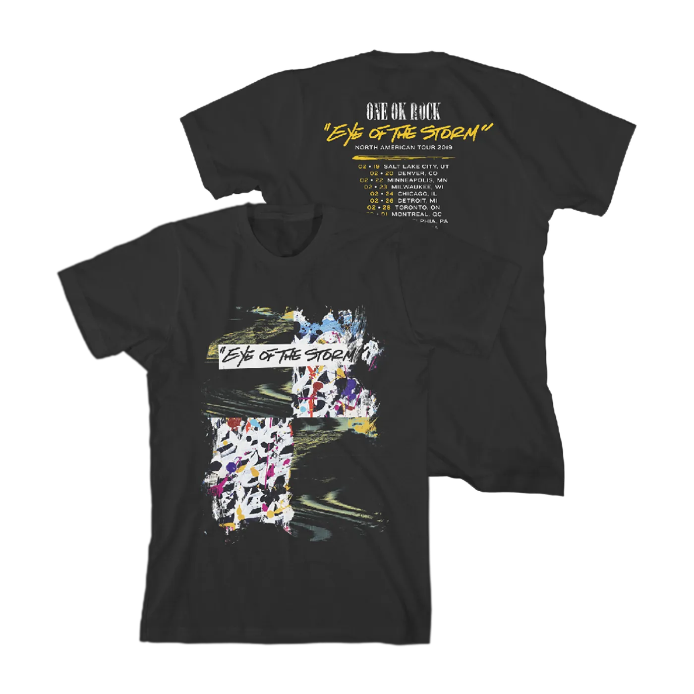 ONE OK ROCK Glitchy Painting T-Shirt