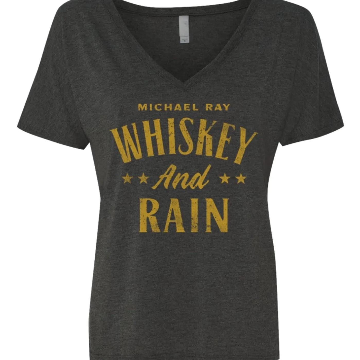 Michael Ray Whiskey And Rain Ladies T-Shirt