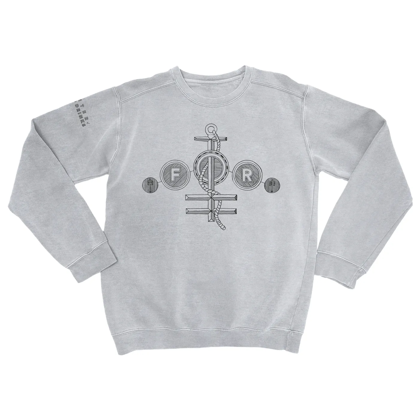 Frightened Rabbit Winter of Mixed Drinks Anniversary Sweatshirt Grey