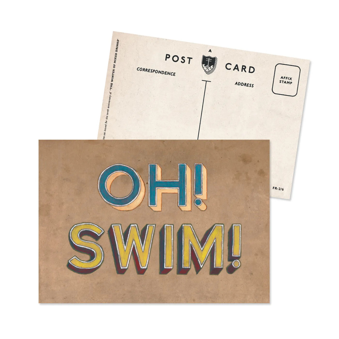 Frightened Rabbit Winter of Mixed Drinks Anniversary Postcard set