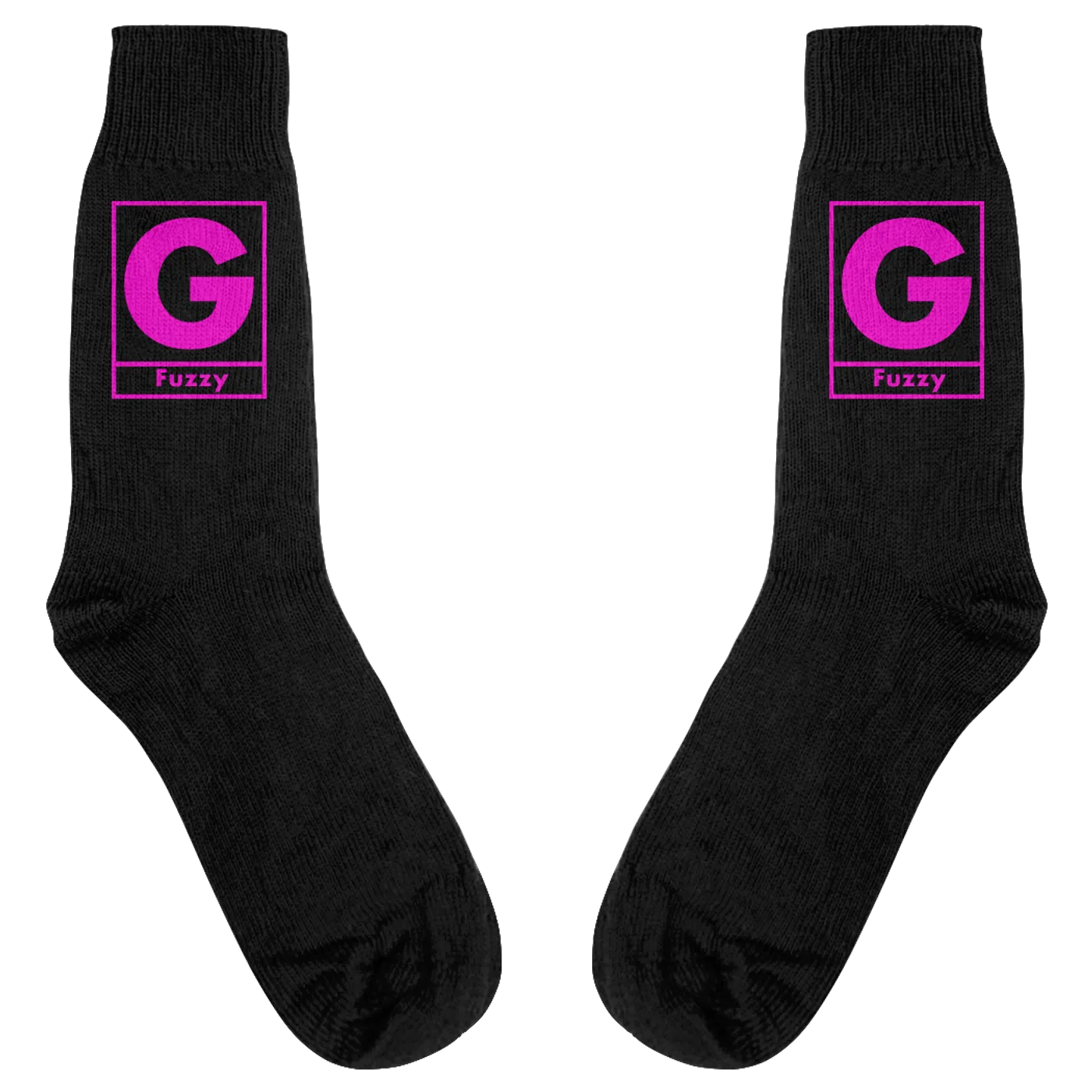 Gerard Way Black Fuzzy Box Logo Socks