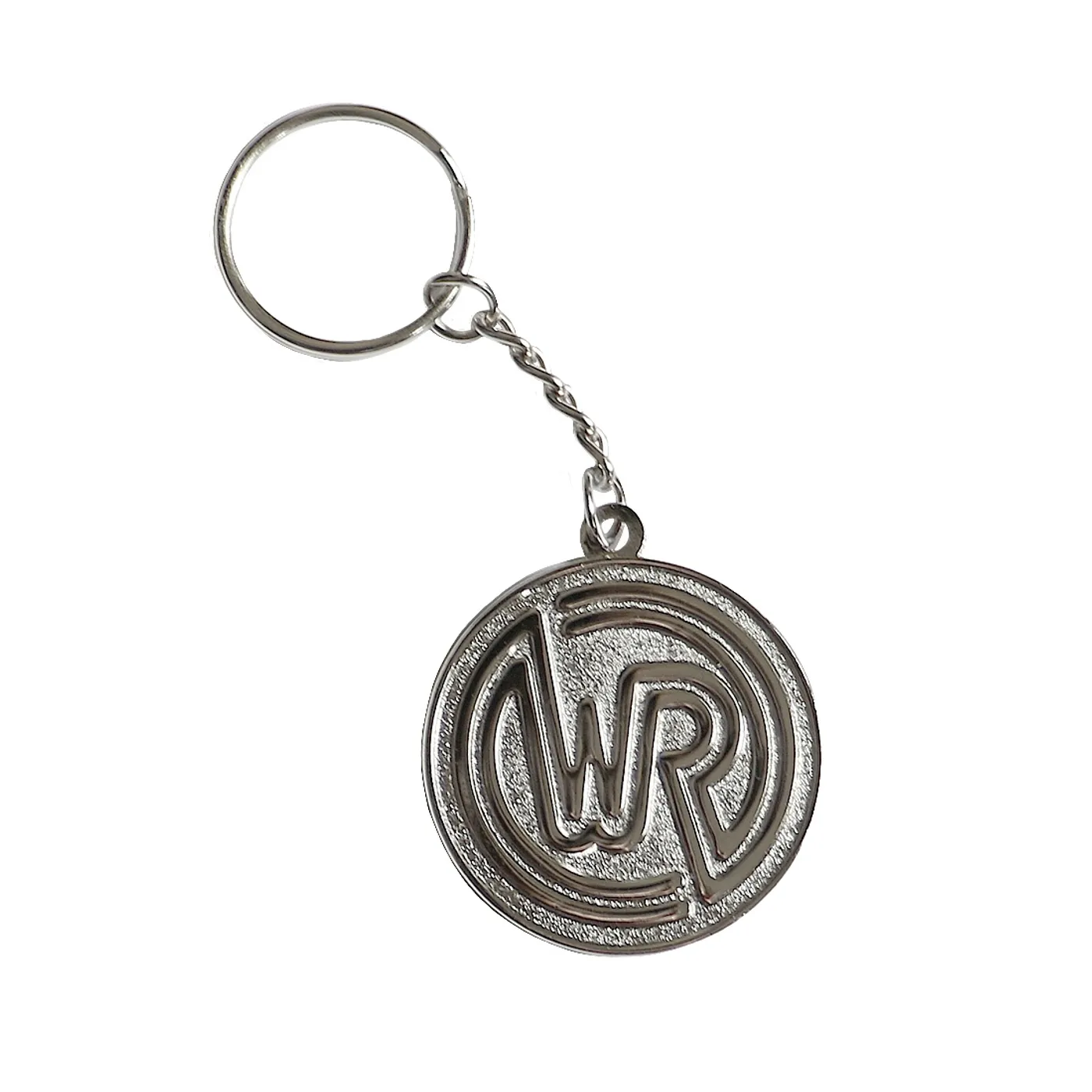 White Reaper Circle Logo Keychain