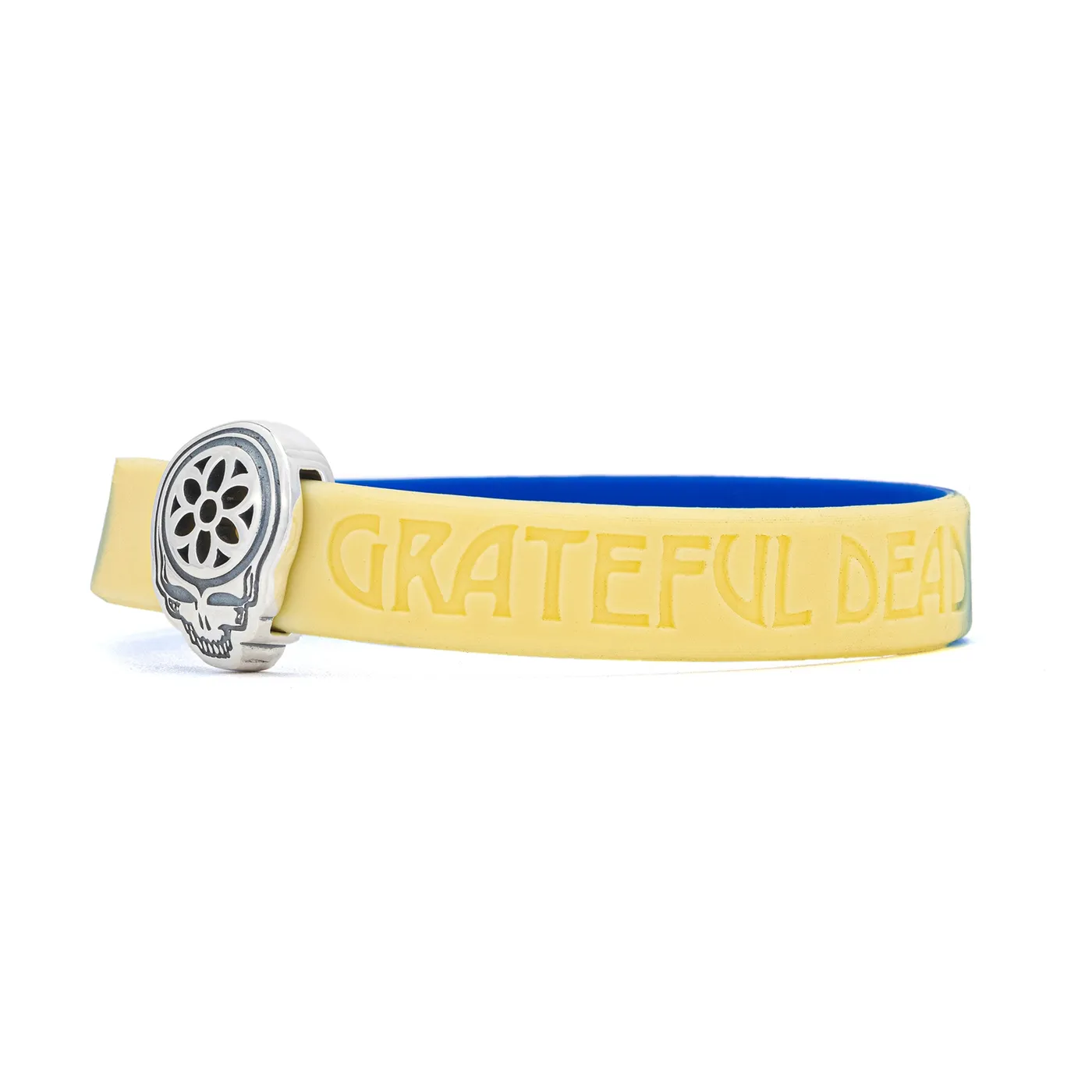Grateful Dead GOOD ART HLYWD SYF Rosette Rubber Biscuit Bracelet
