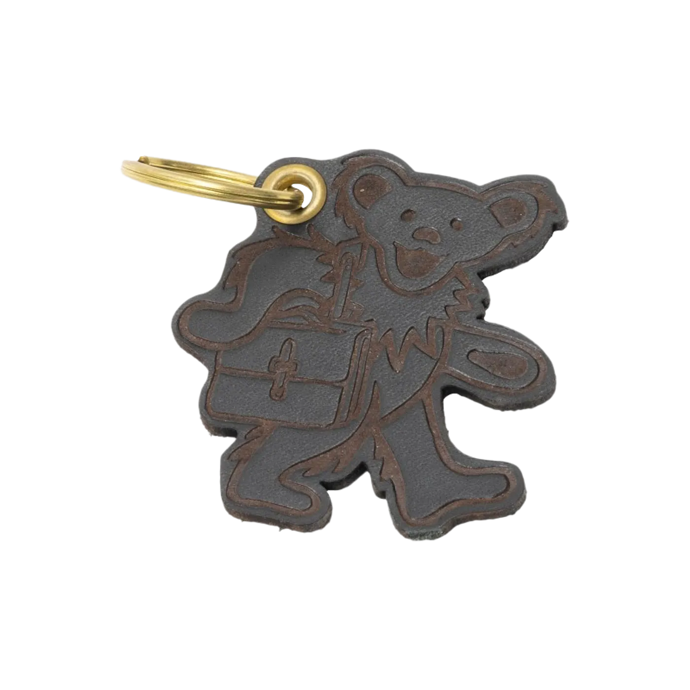 Grateful Dead Billykirk Dancing Bear Keychain (Black)