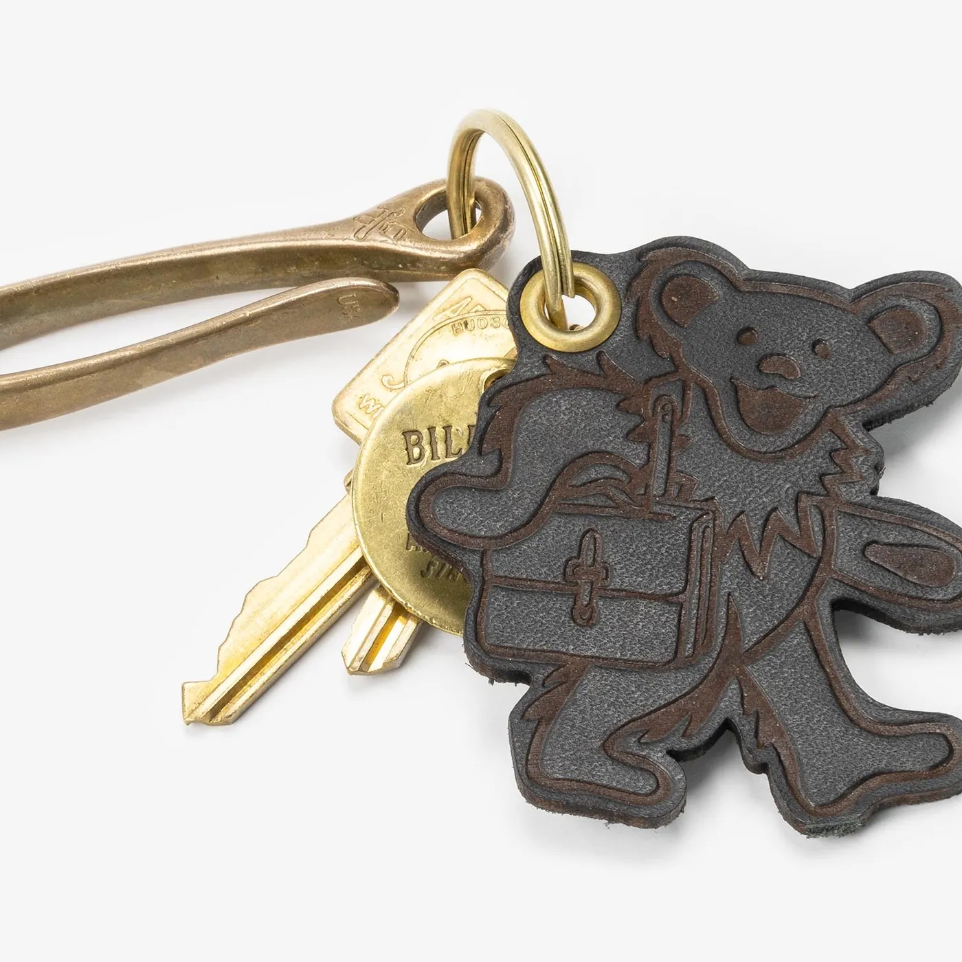 Grateful Dead Billykirk Dancing Bear Keychain (Black)