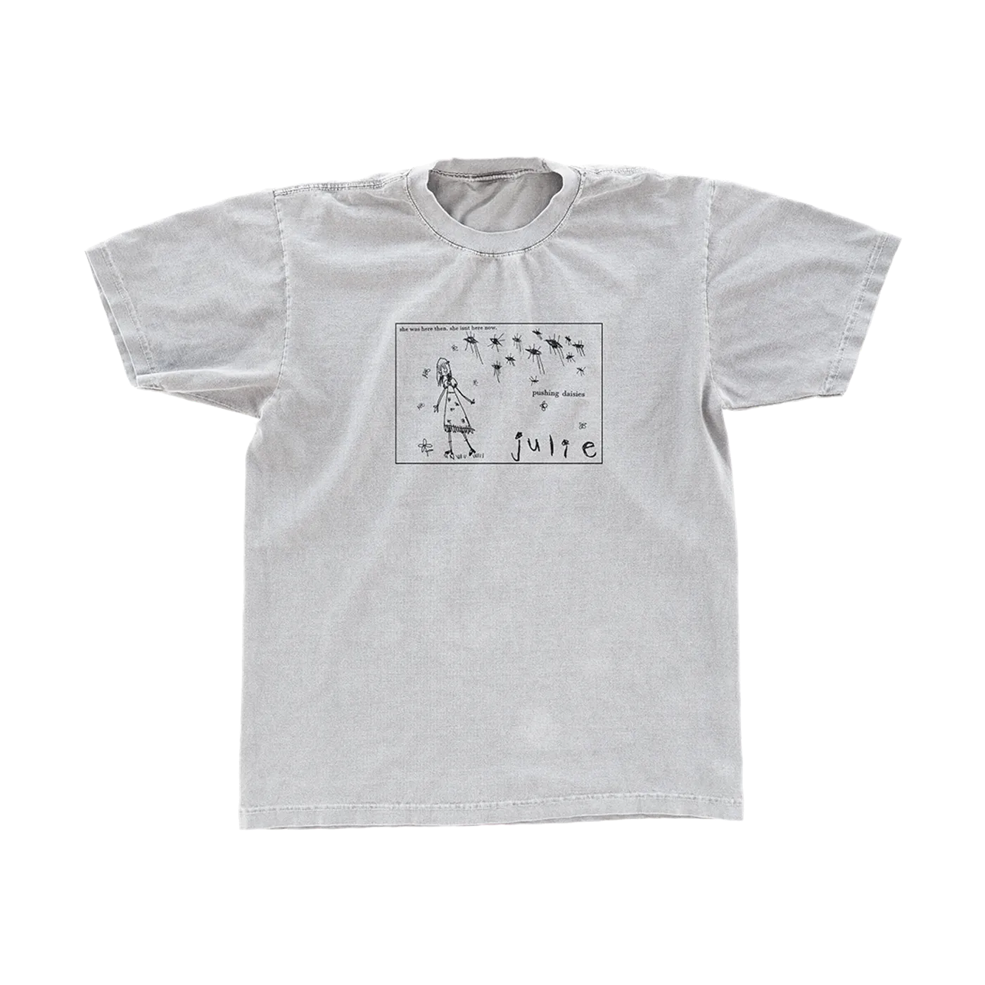 julie Pushing Daisies White T-shirt