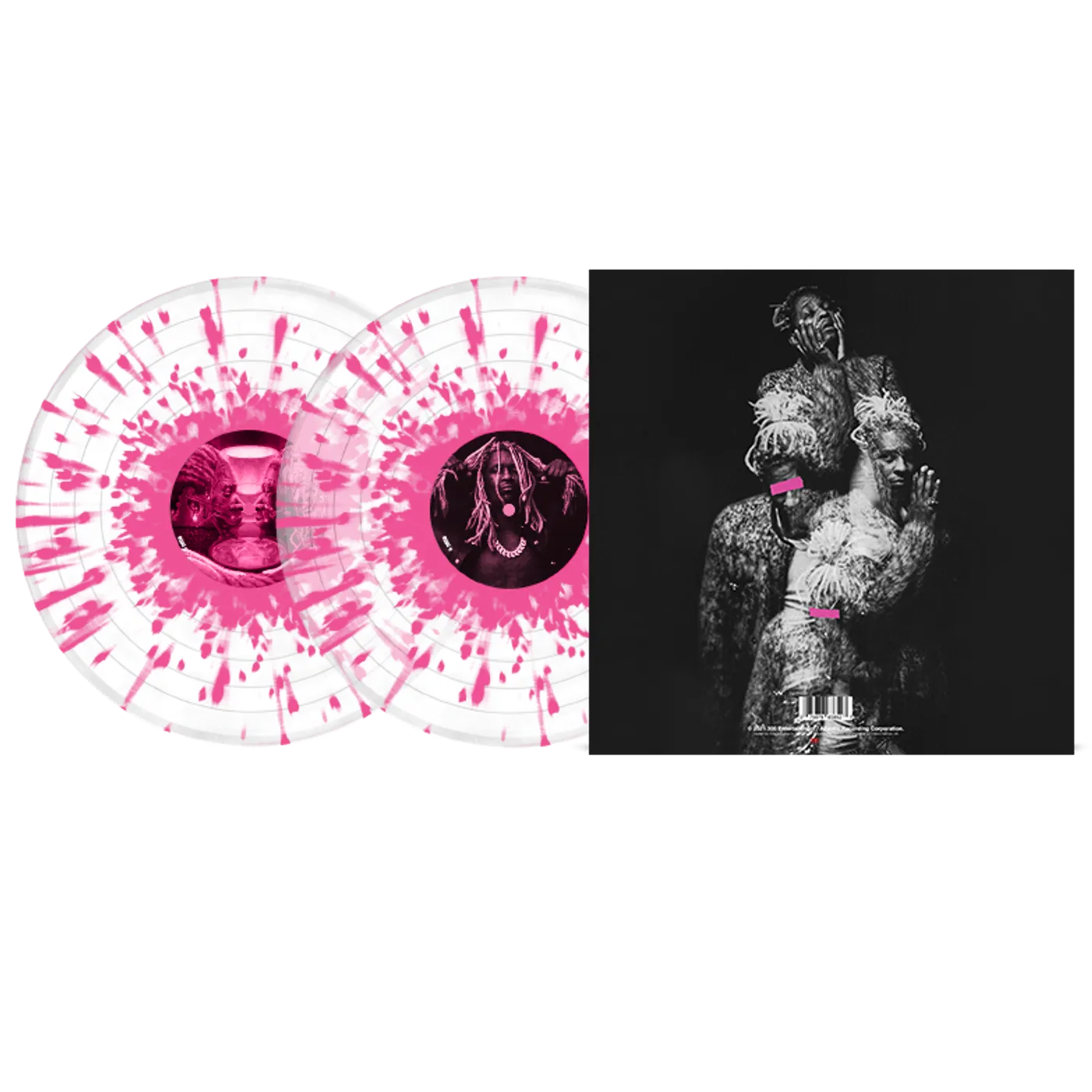 Young Thug PUNK Vinyl - Clear with Pink Splatter
