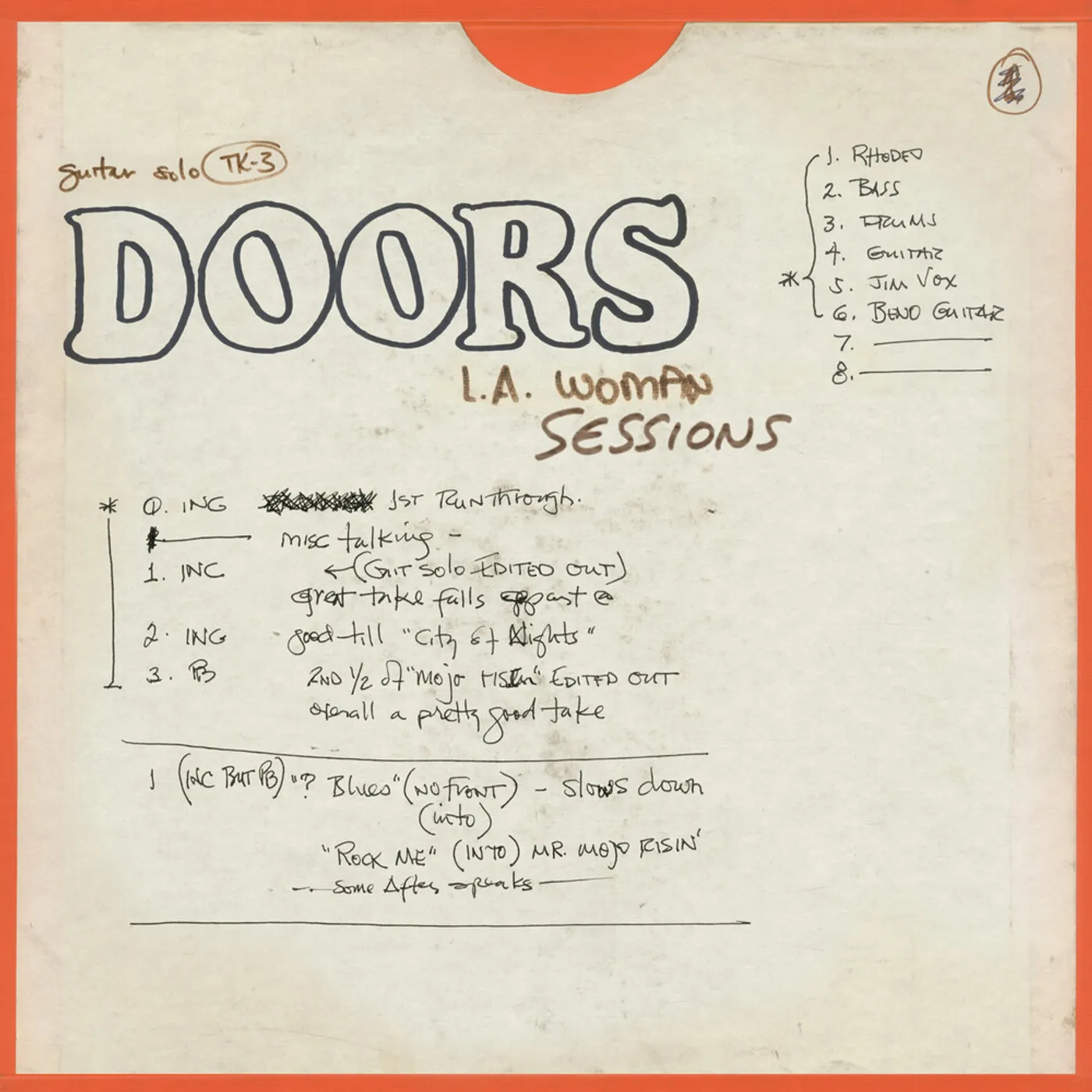 The Doors L.A. Woman Sessions (4LP) (Vinyl)