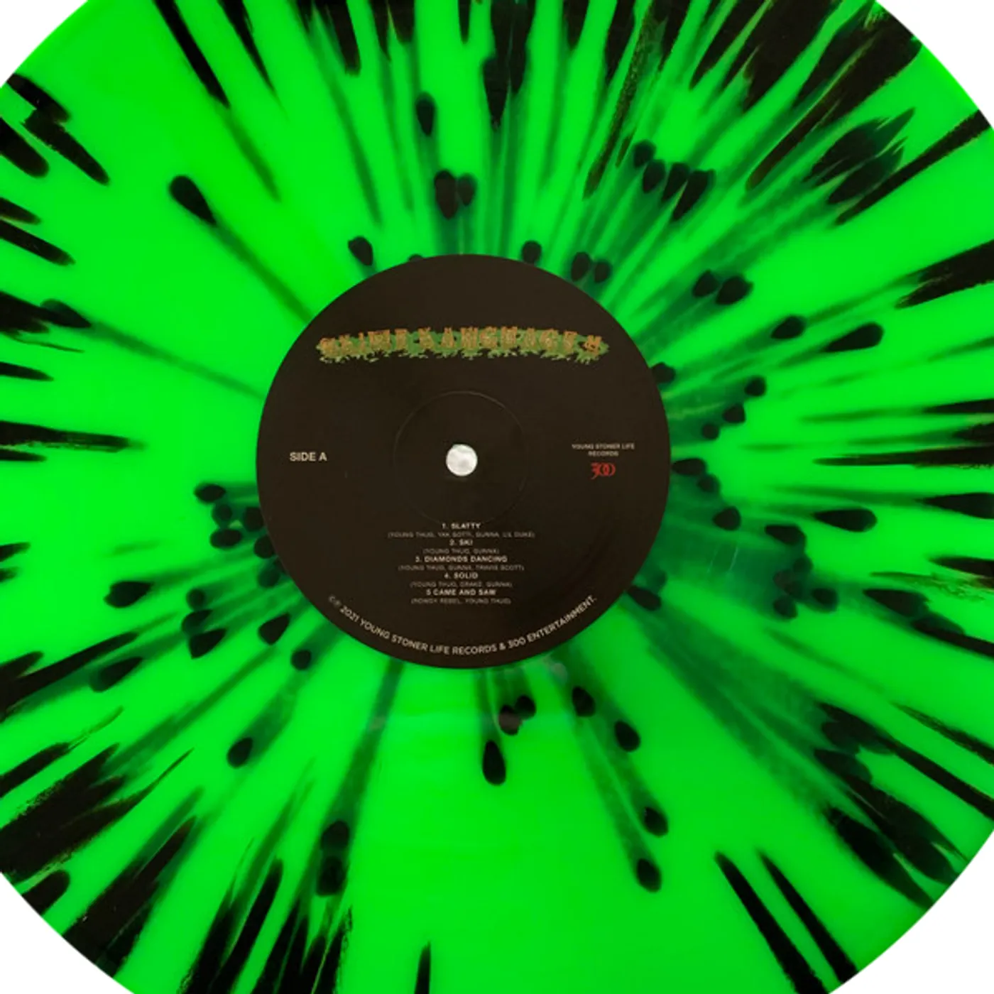 Young Stoner Life Records Slime Language 2 Green Splatter Vinyl 2LP
