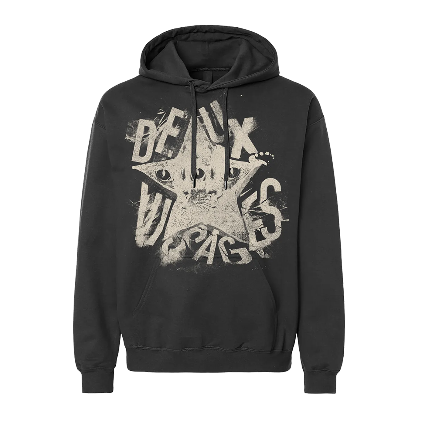 Deux Visages Logo Hoodie Black
