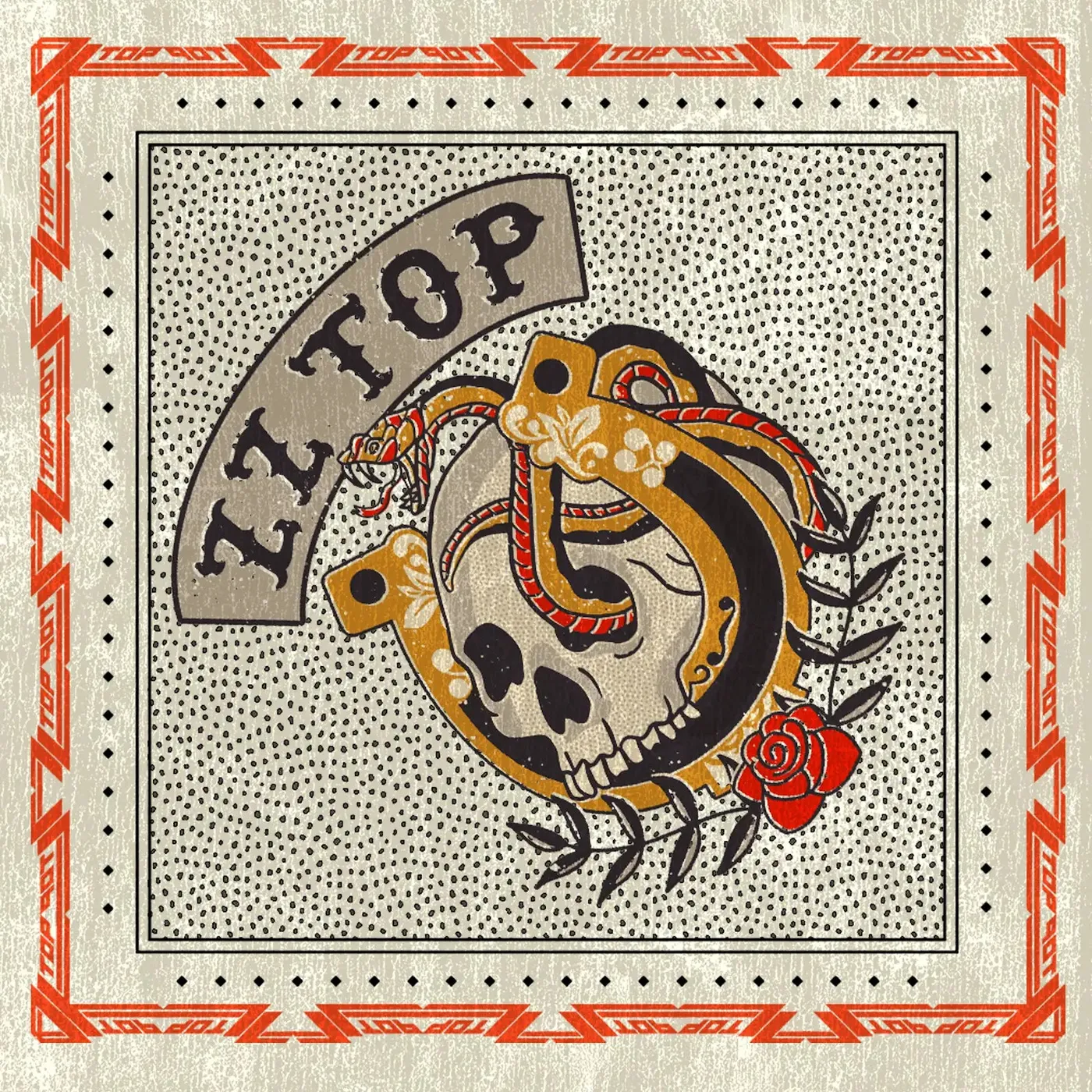 ZZ Top Skull Bandana